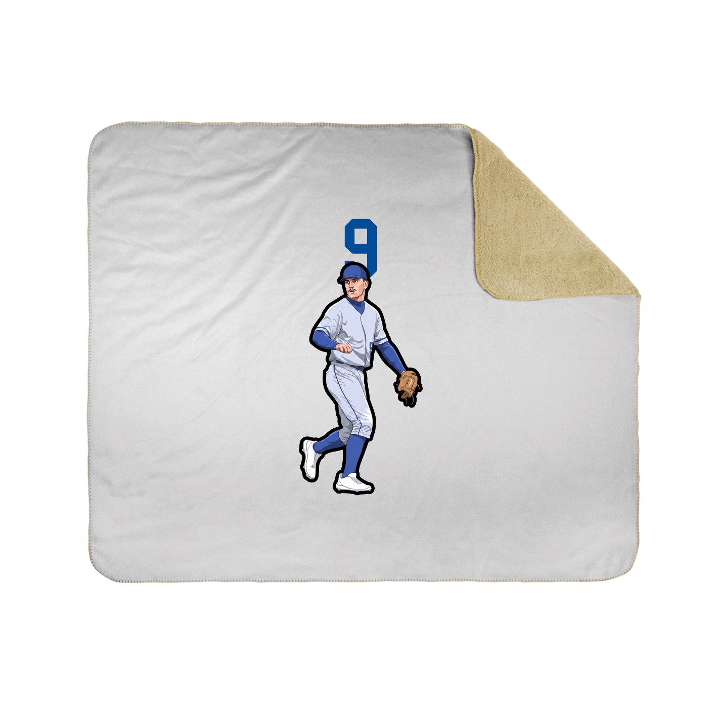 Throw Blanket — Number Top in White