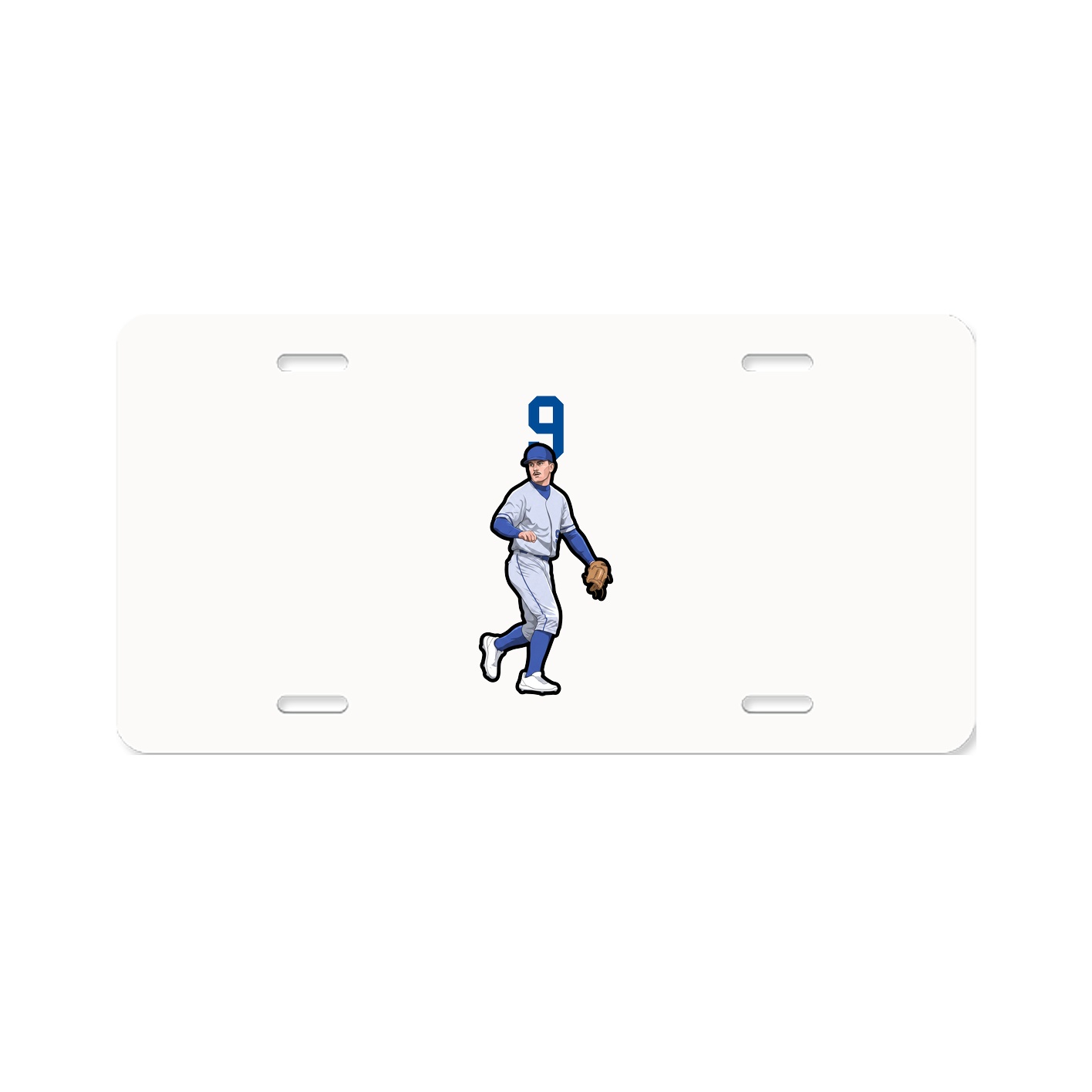 License Plate — Number Top in Classic