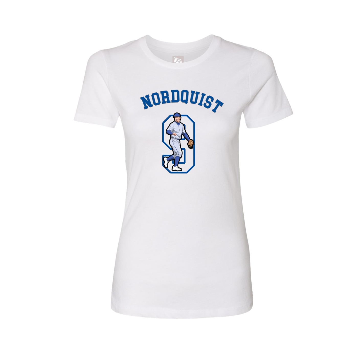 Fitted Women's Tee — Shirsey Arch in White