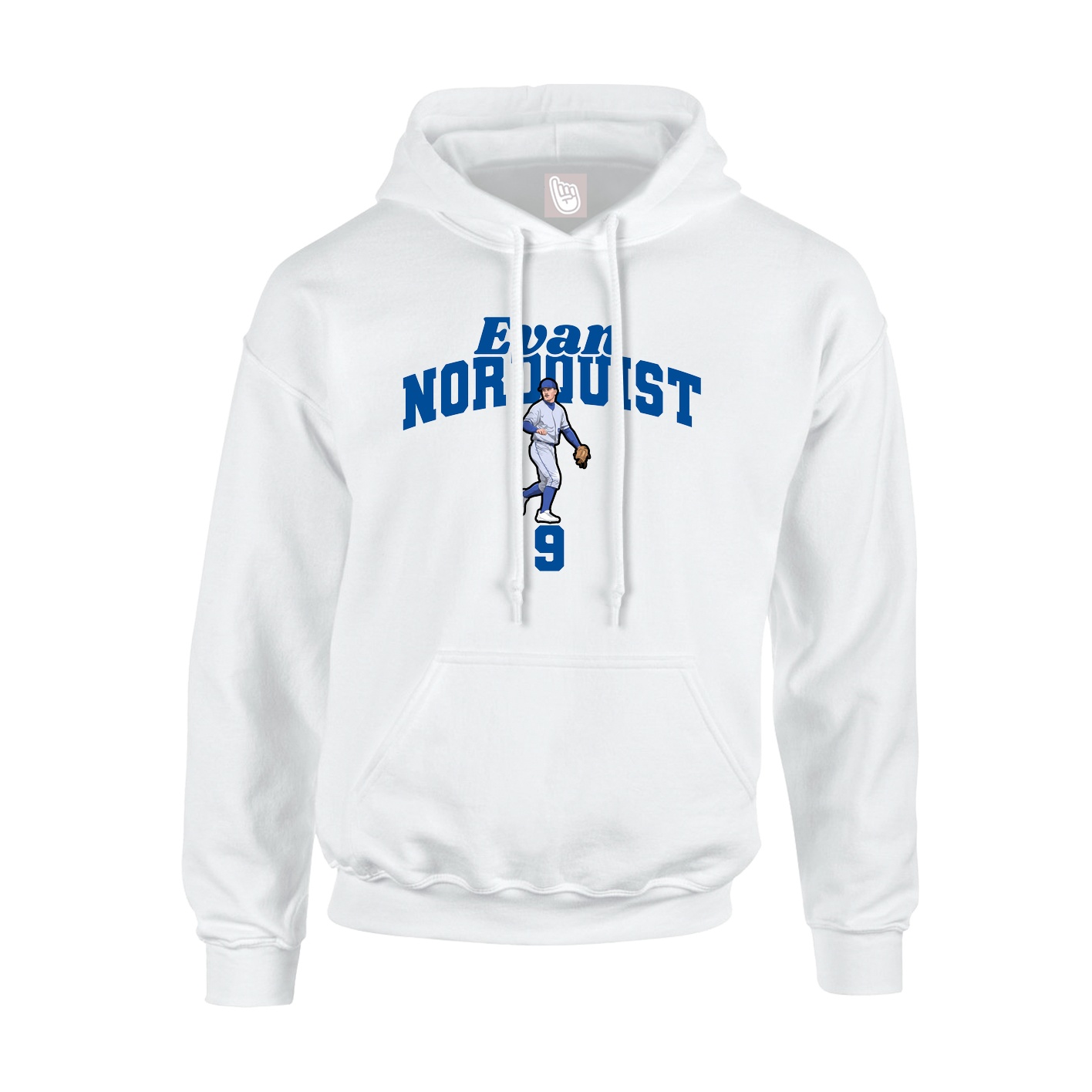 Youth Hoodie — Signature Arch in White