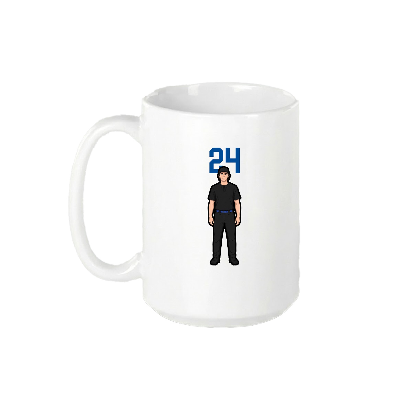 15oz Coffee Mug — Number Top in White