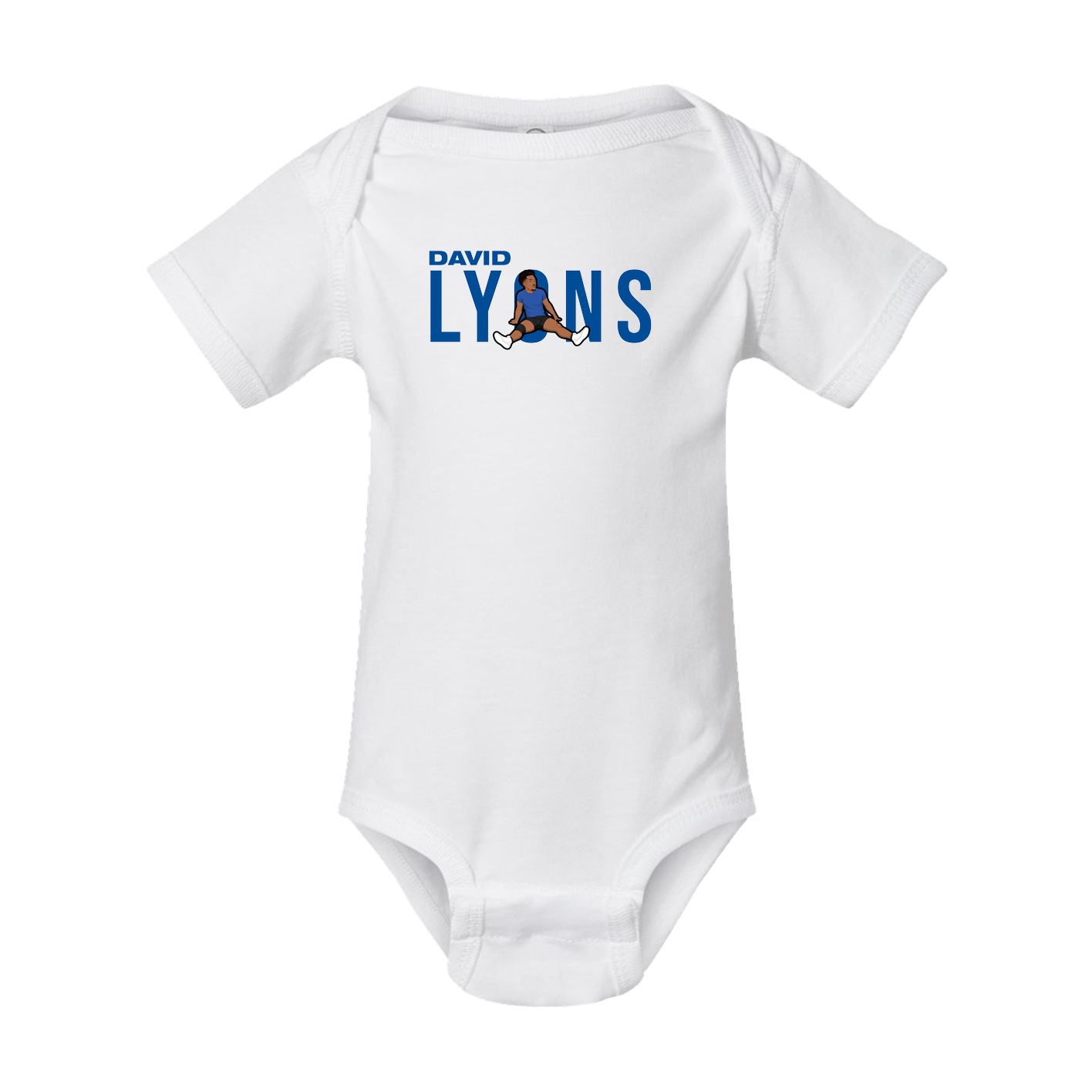 Baby Onesie — Player Name in White