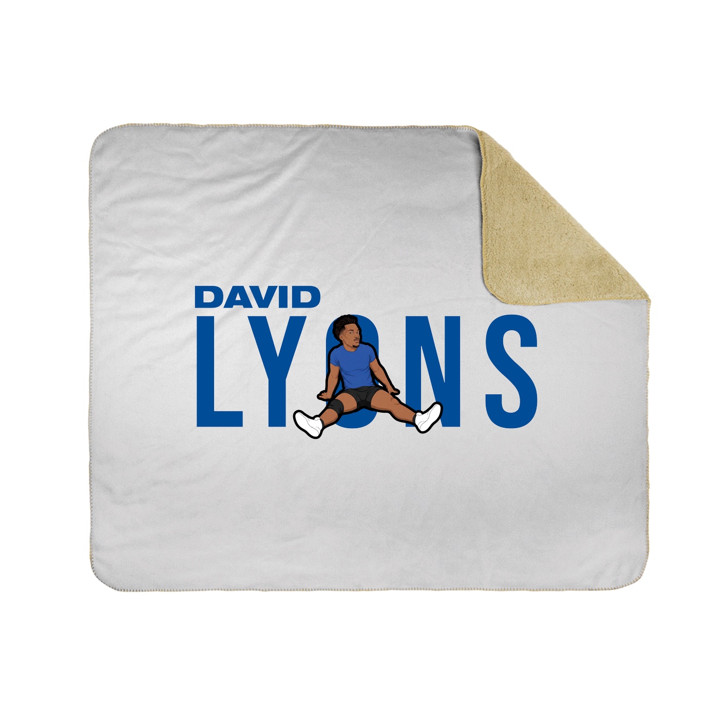 Throw Blanket — Player Name in White