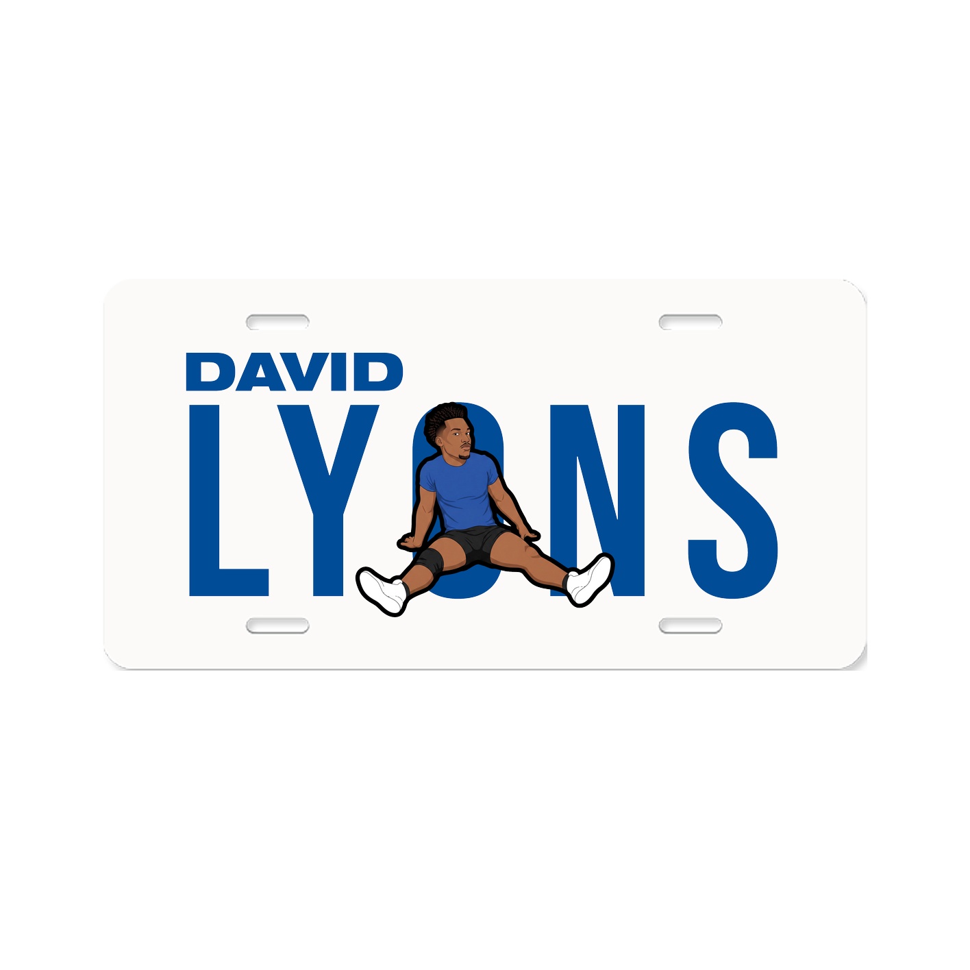 License Plate — Player Name in Classic