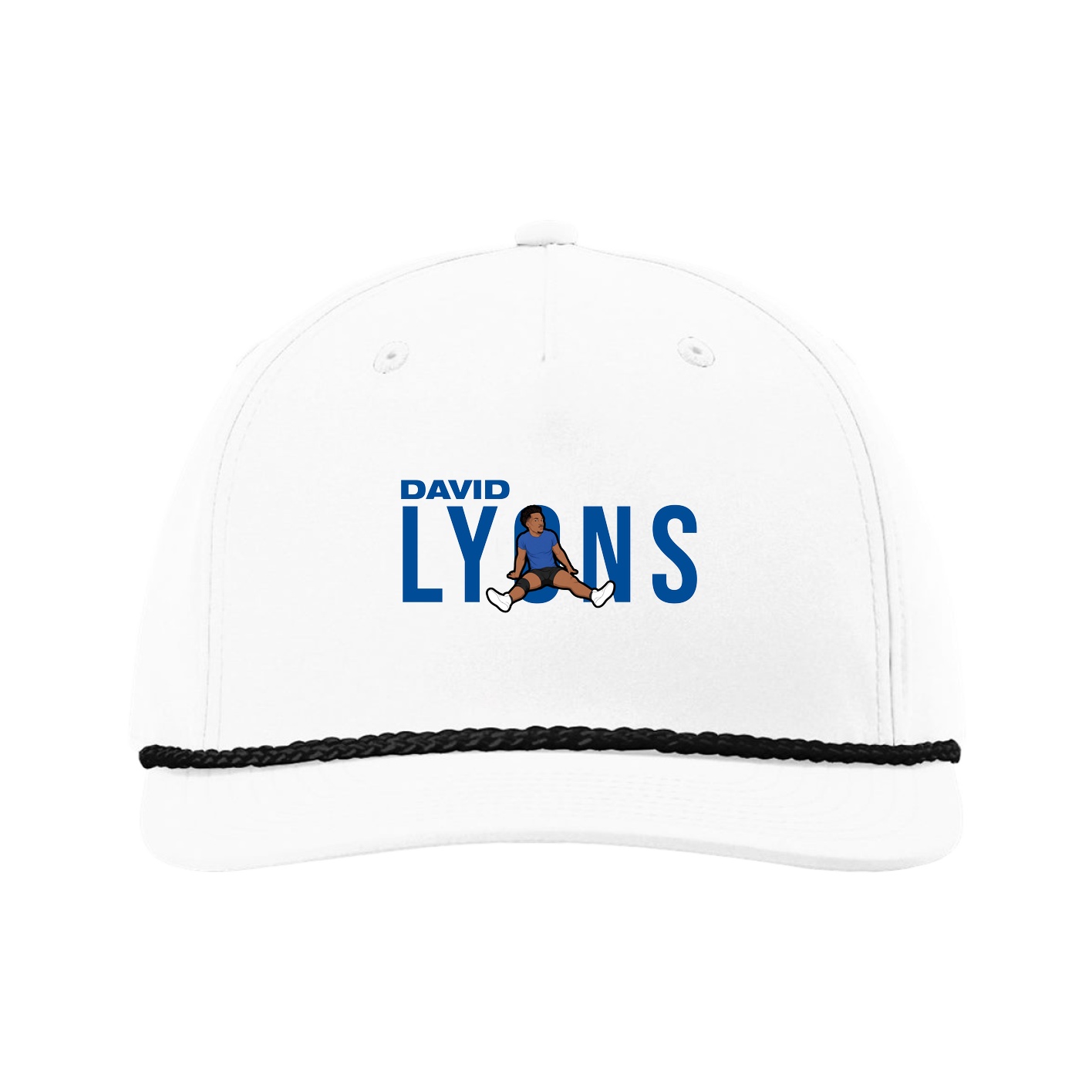 Five-Panel Classic Rope Cap — Player Name in White