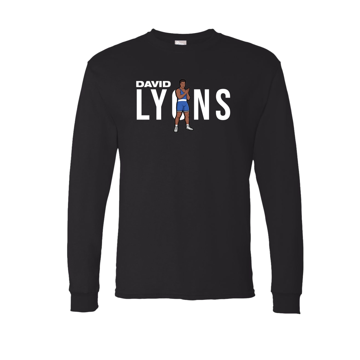 Long Sleeve Tee — Player Name in Black