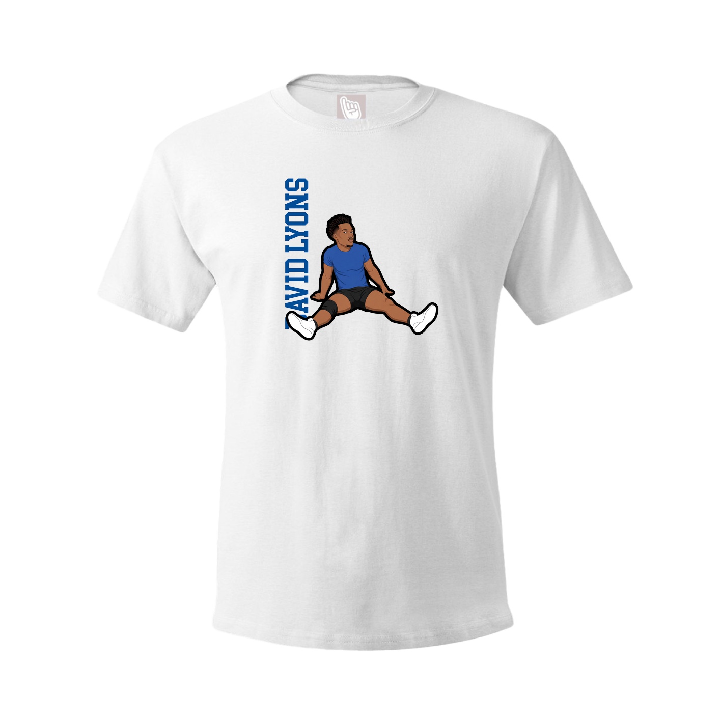 Tee — Name Vertical in White