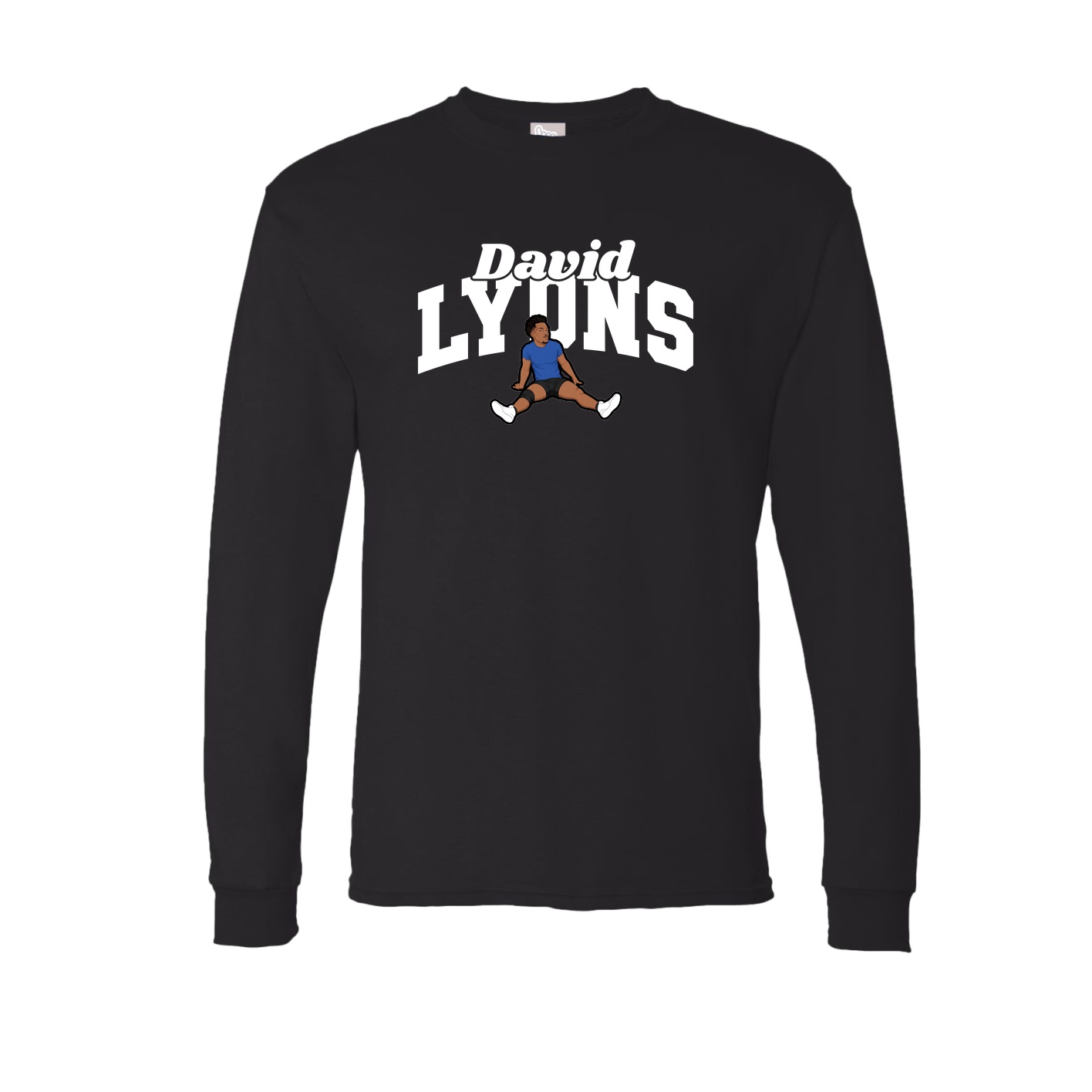 Long Sleeve Tee — Signature Arch in Black