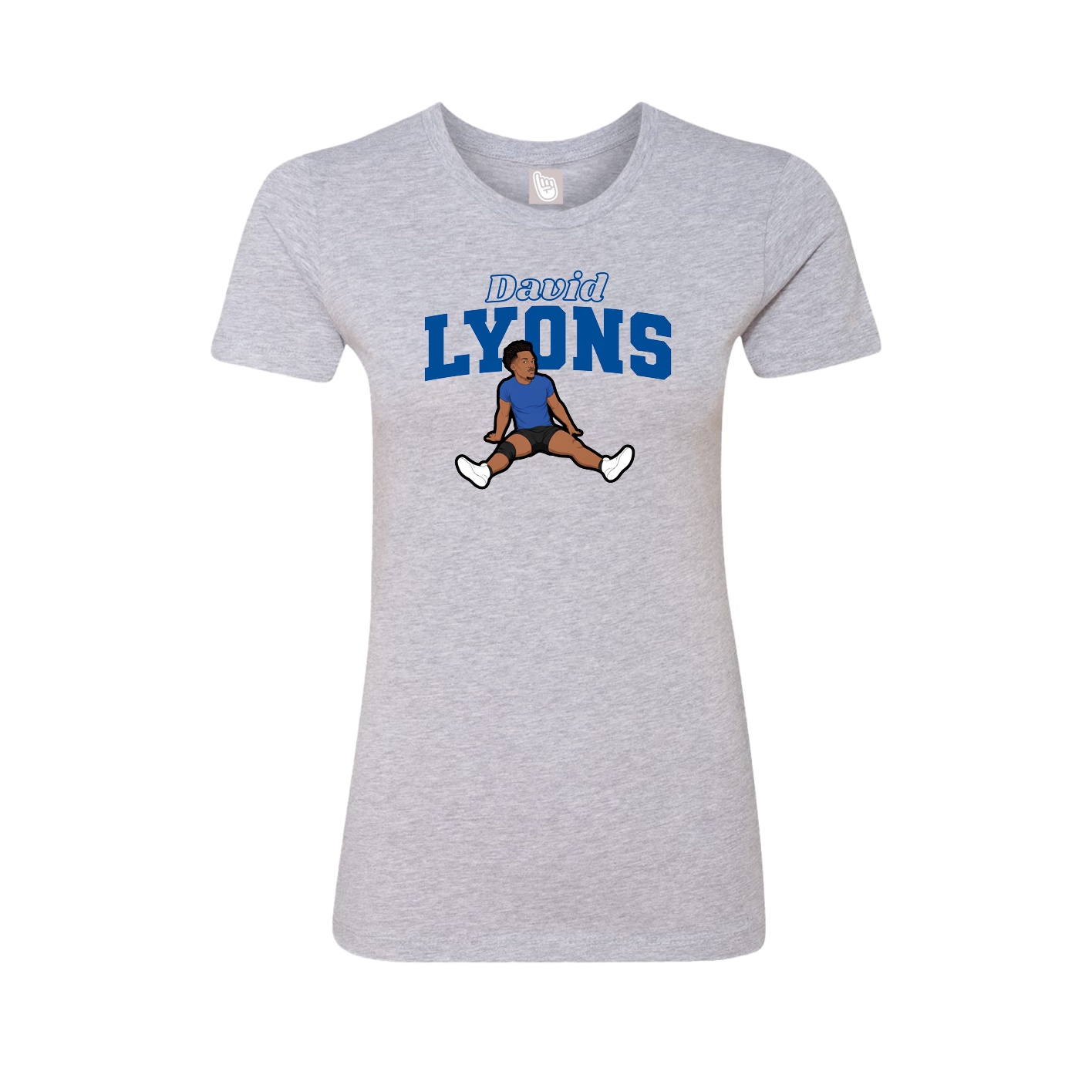 Womens Tee — Name Arch in Grey