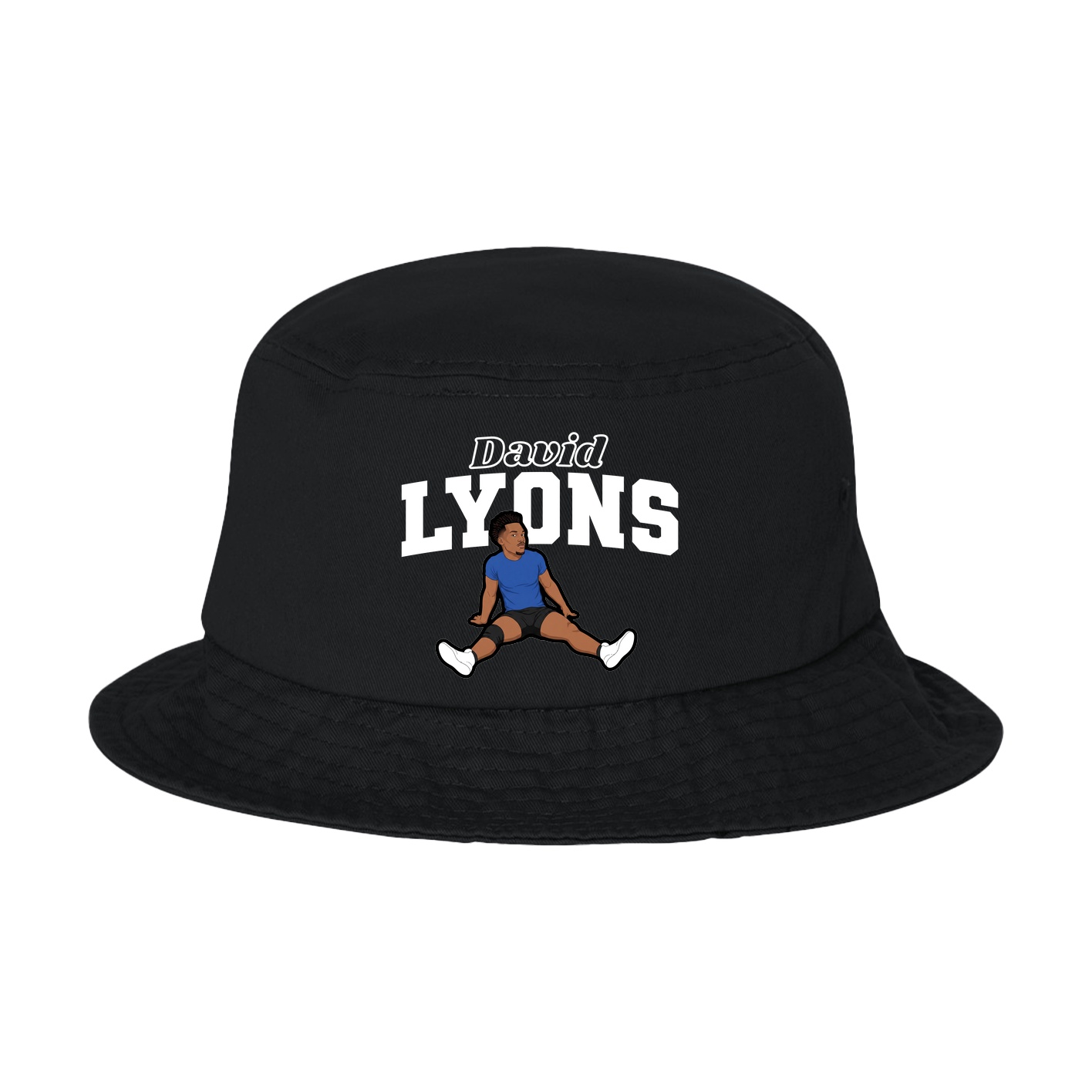 Bucket Cap — Name Arch in Black