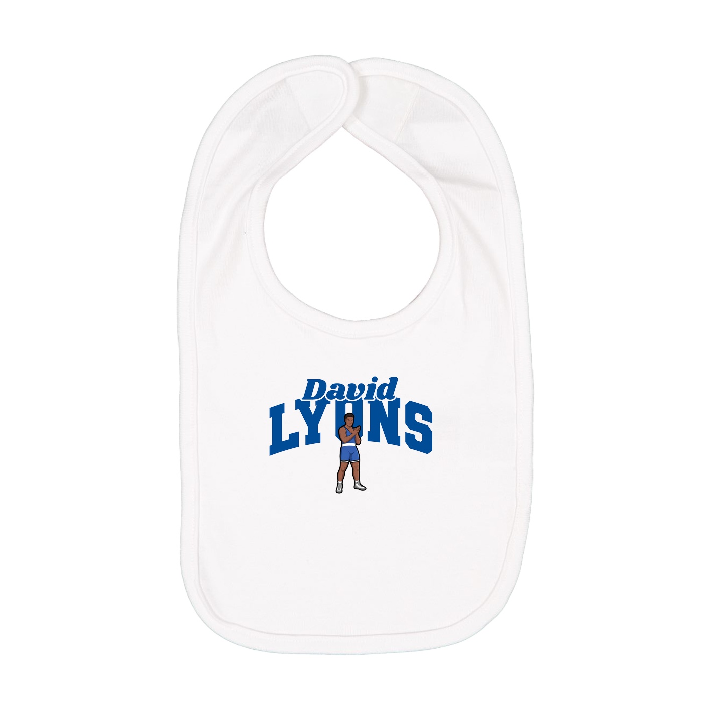 Infant Bib — Signature Arch in White