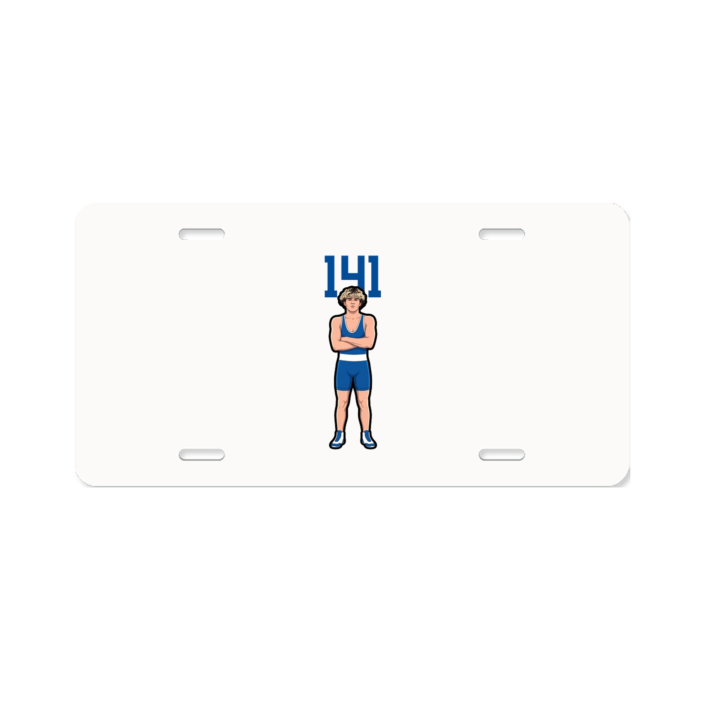 License Plate — Number Top in Classic