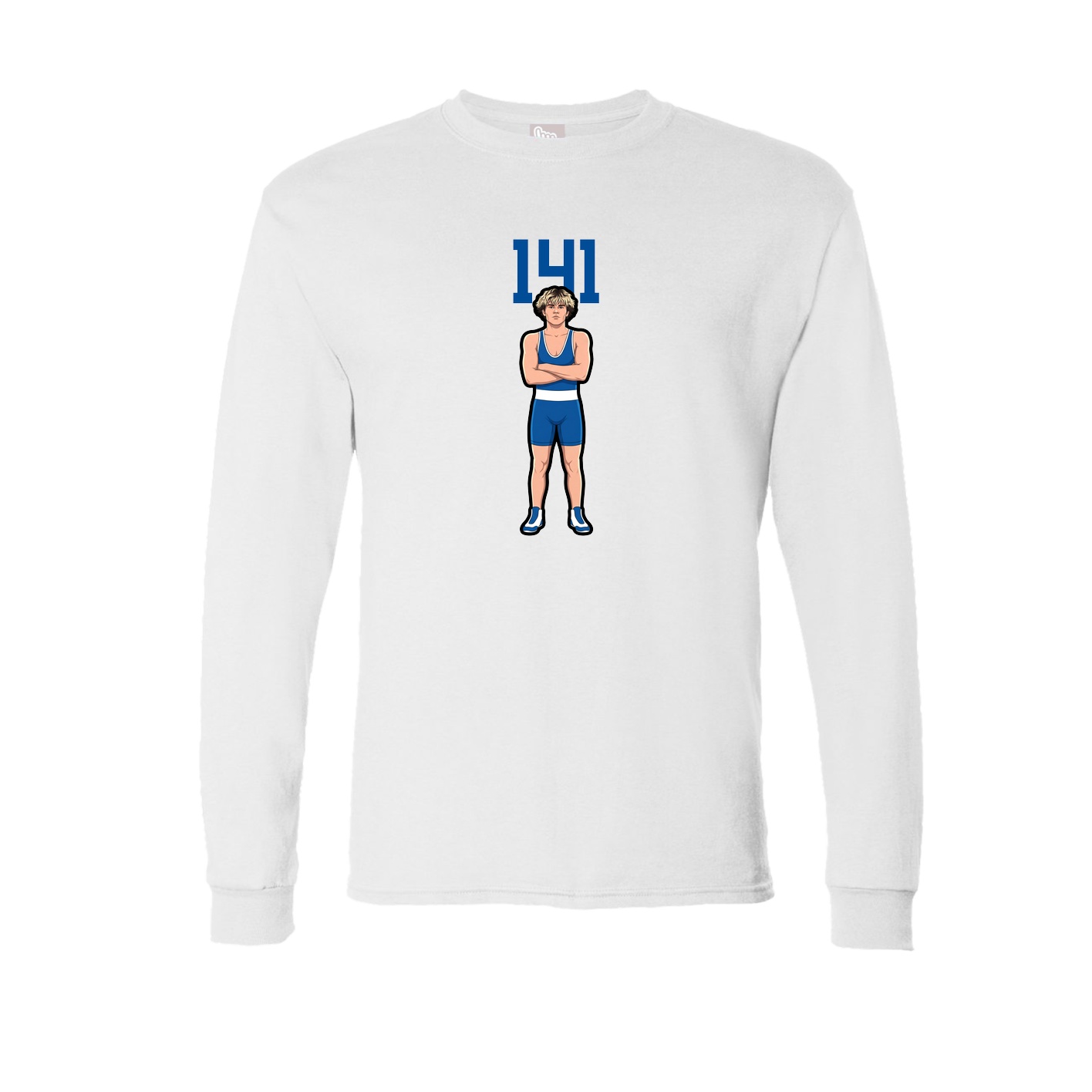 Long Sleeve Tee — Number Top in White