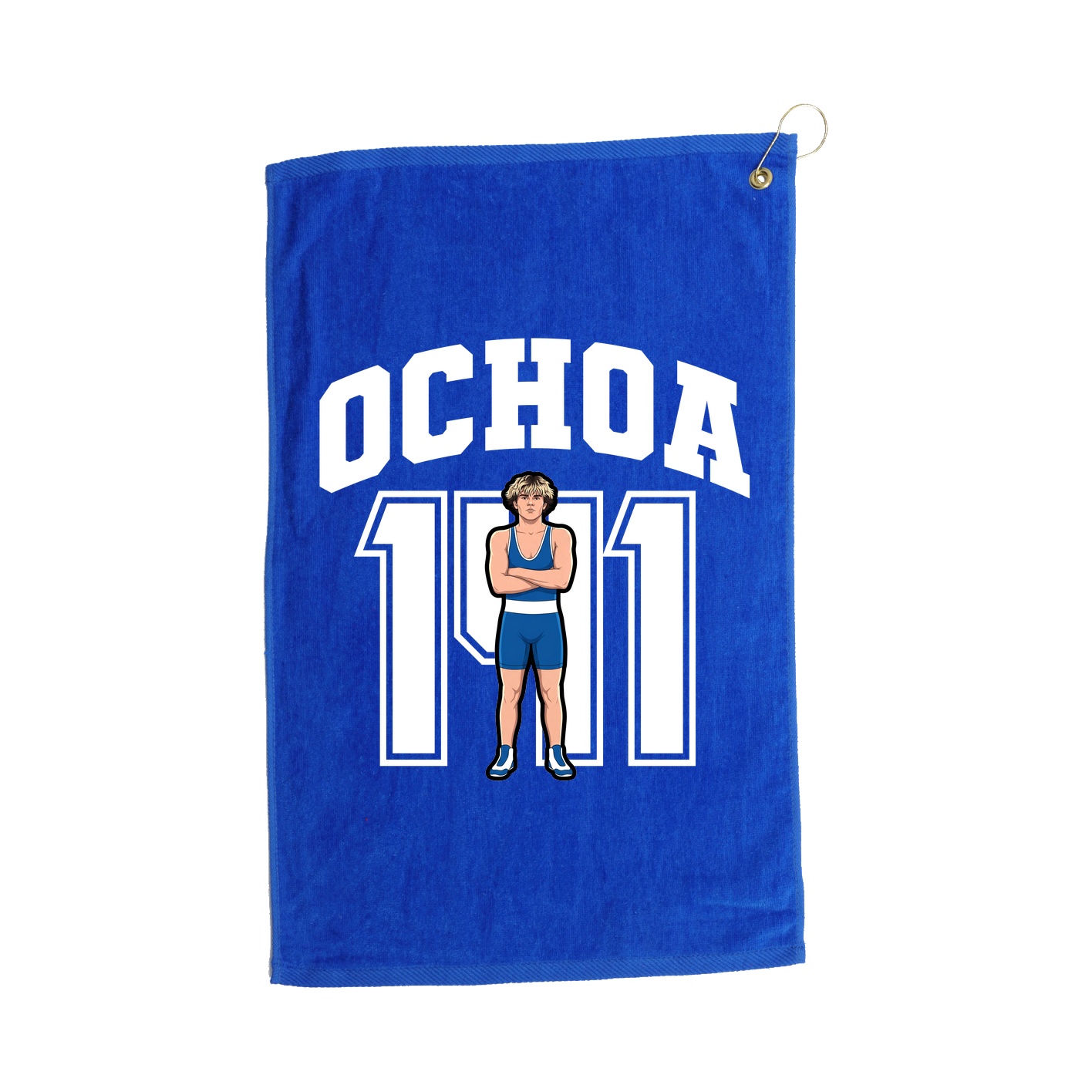 Golf Towel — Number in Royal