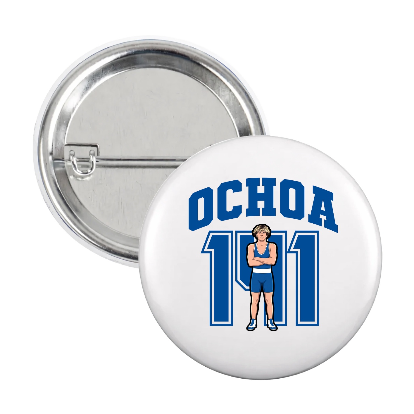 Game Day Button — Number in White