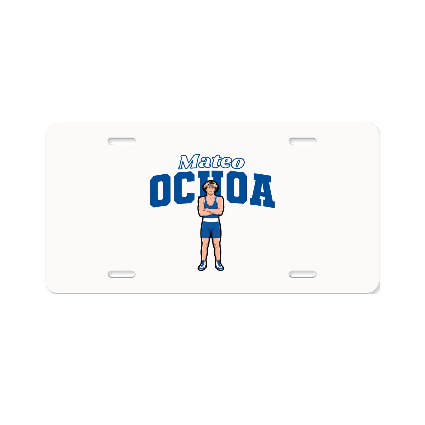 License Plate — Name Arch in Classic
