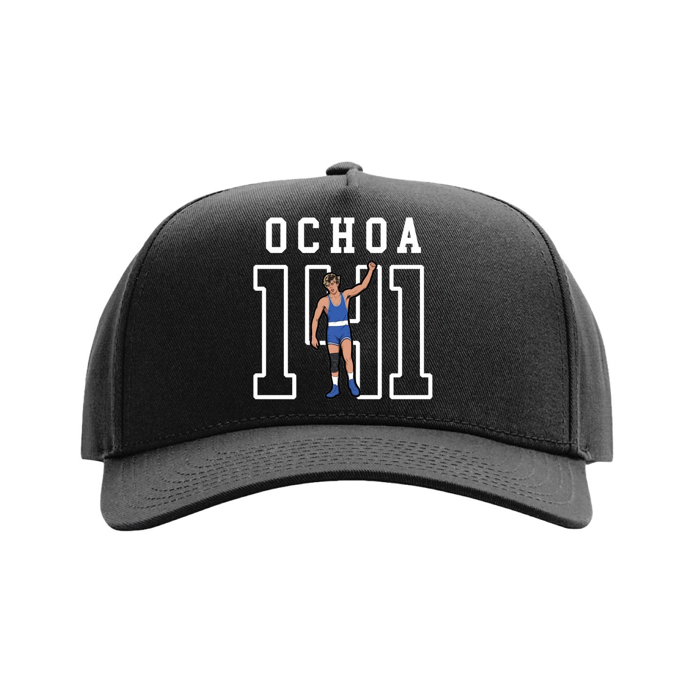 Full Fabric Five-Panel Champ Cap — Shirsey in Black