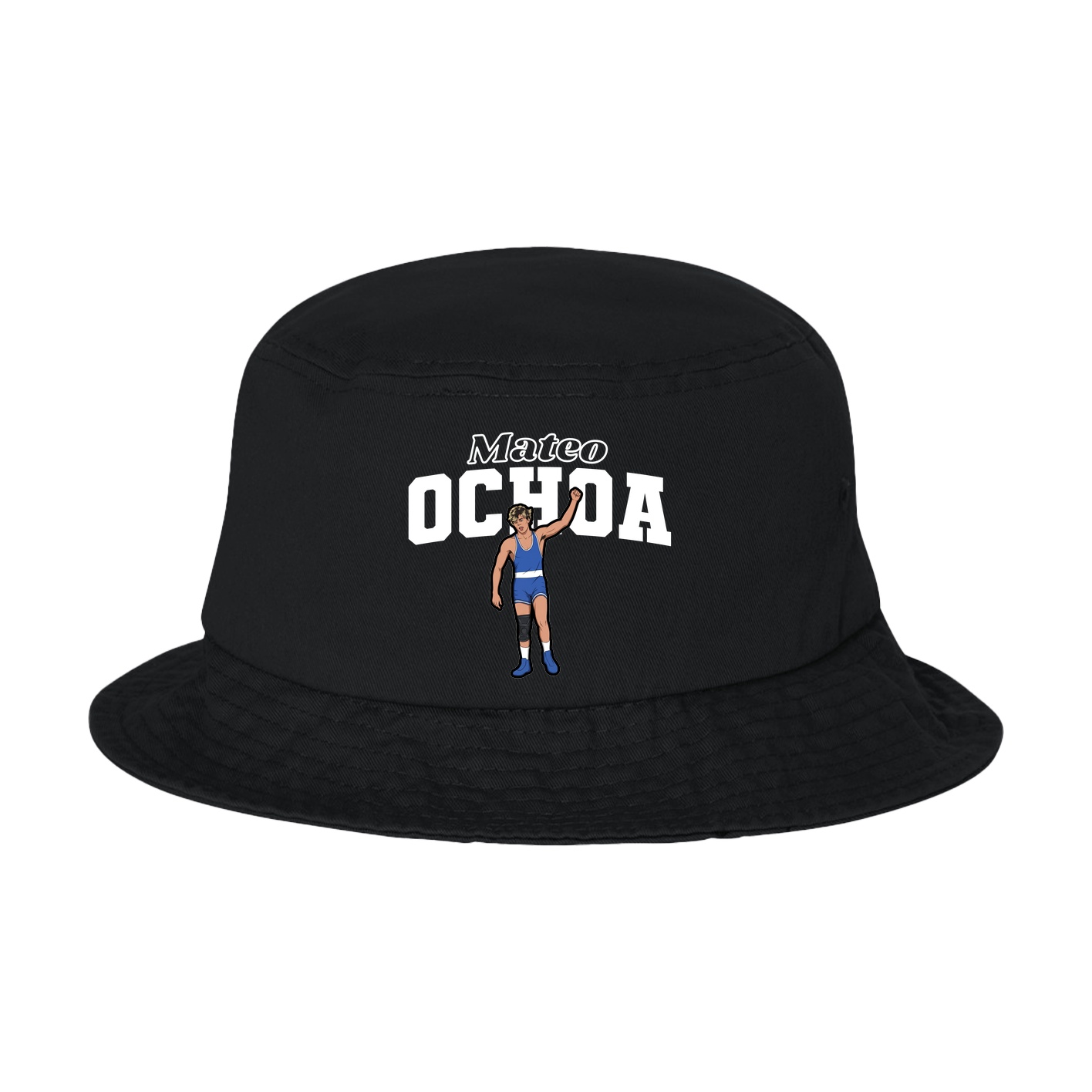 Bucket Cap — Name Arch in Black