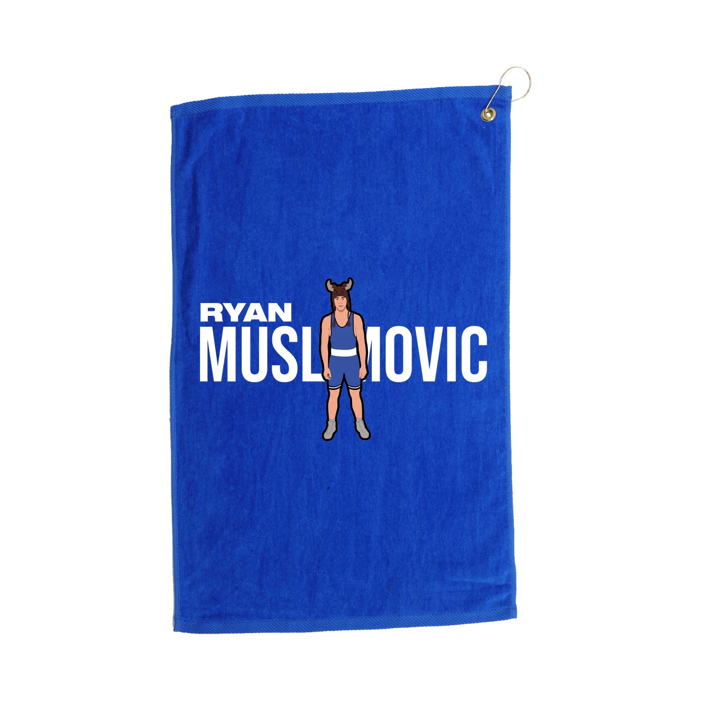 Golf Towel — Player Name in Royal