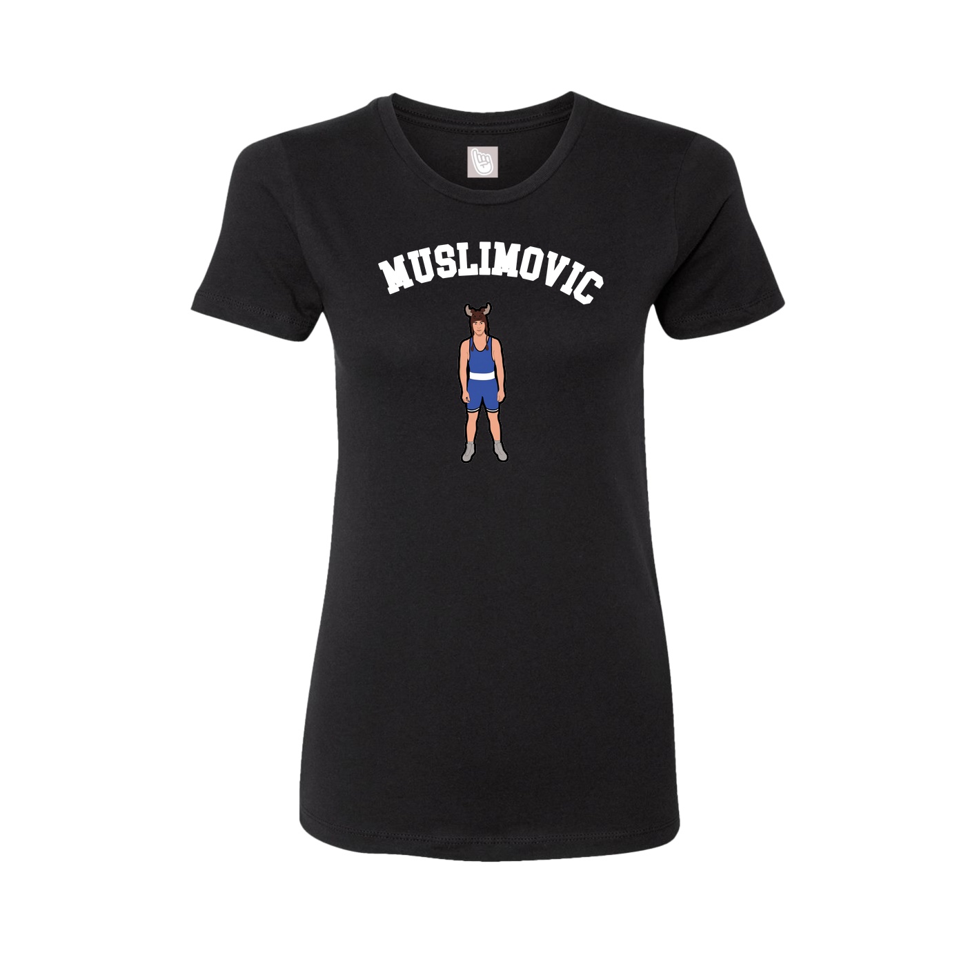 Fitted Women's Tee — Shirsey Arch in Black