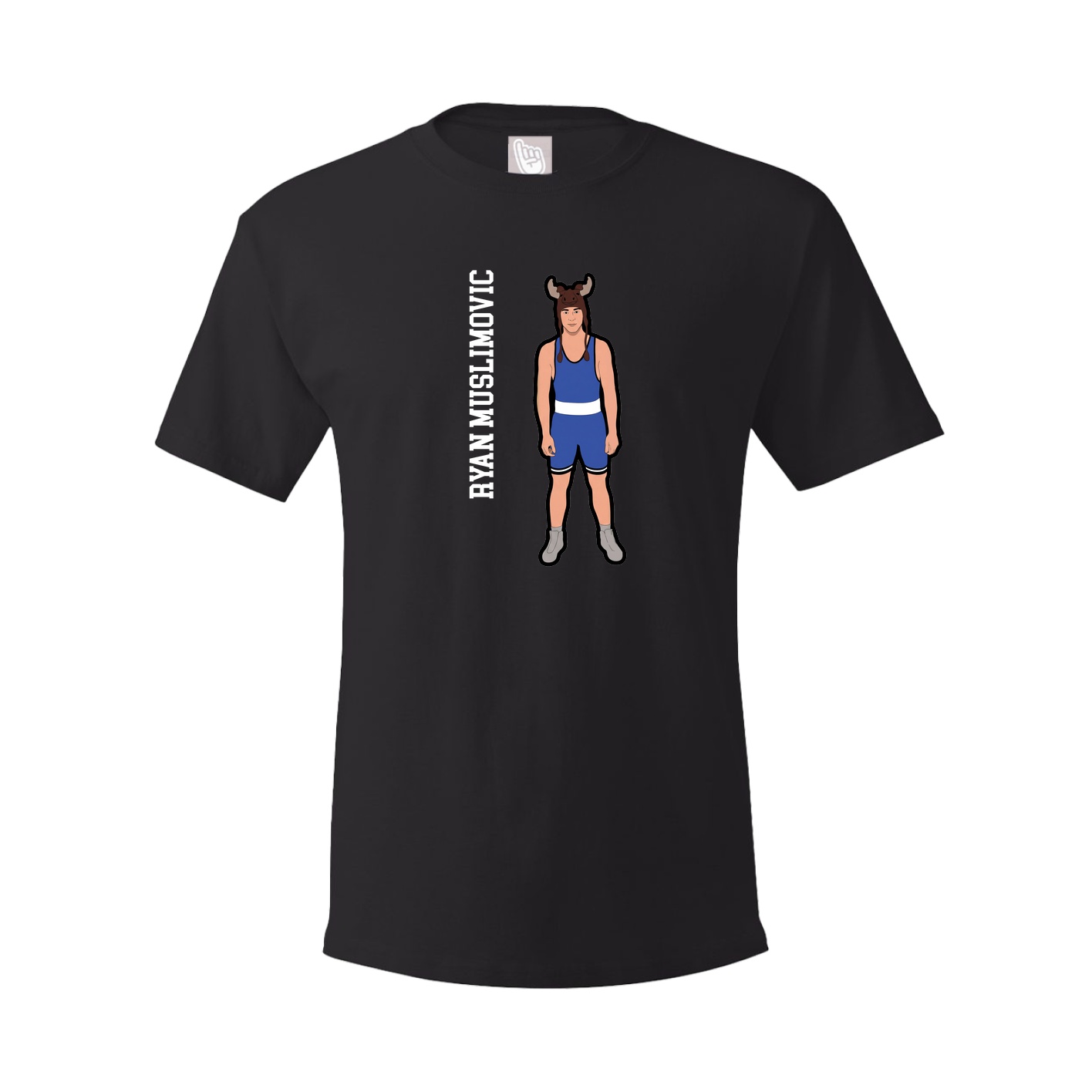 Youth Tee — Name Vertical in Black