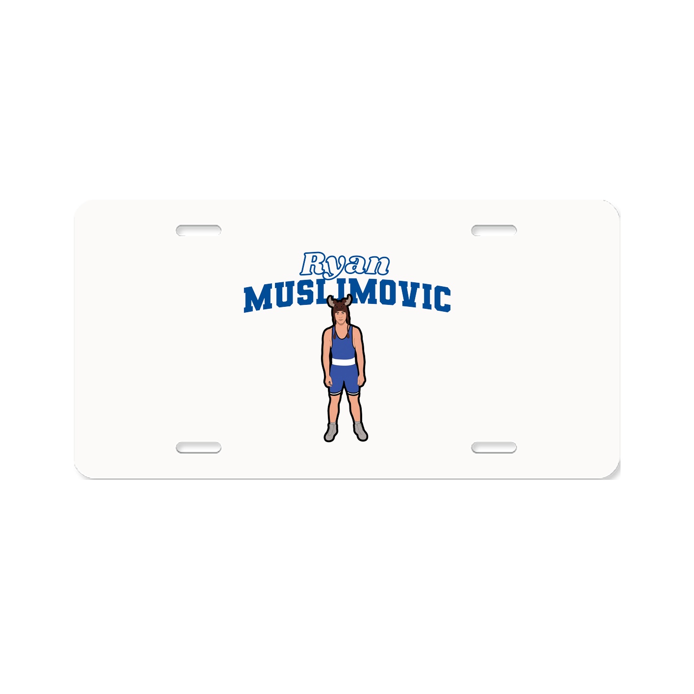 License Plate — Name Arch in Classic