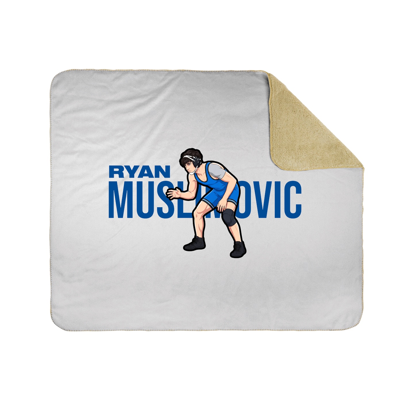Throw Blanket — Player Name in White