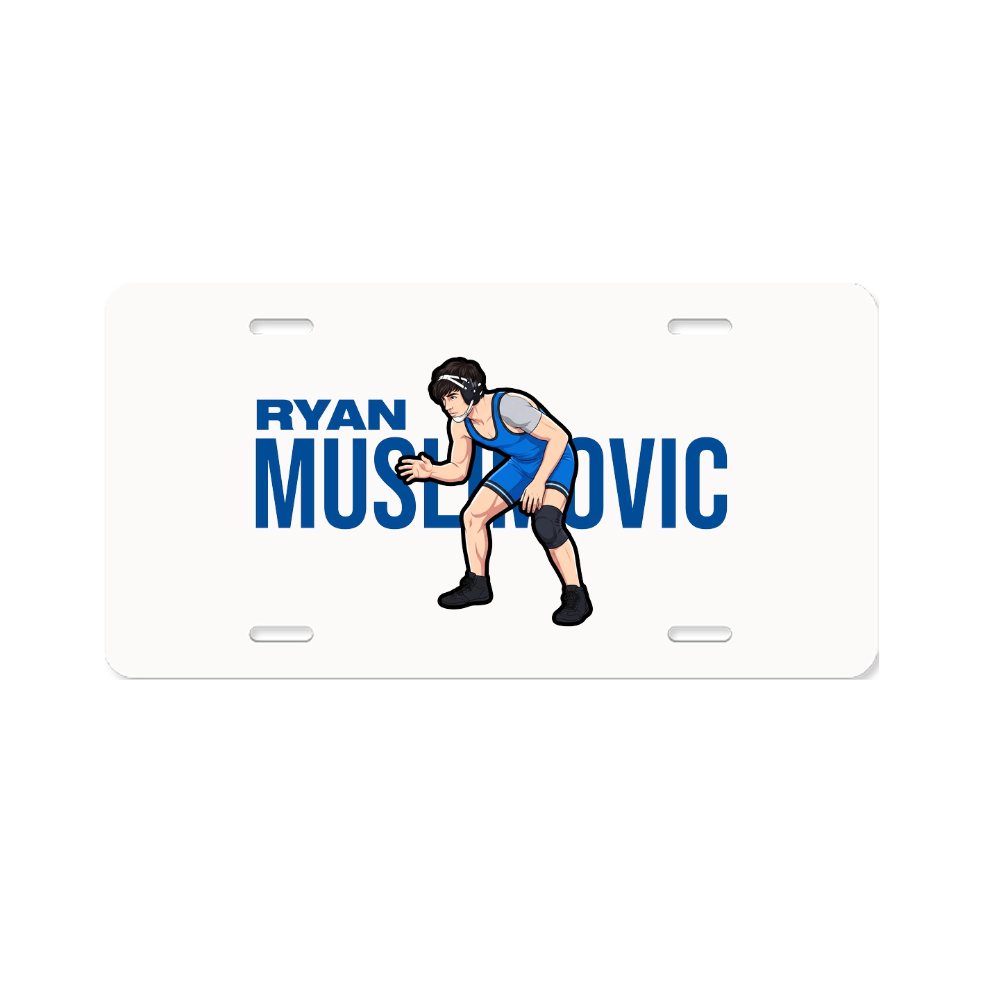 License Plate — Player Name in Classic