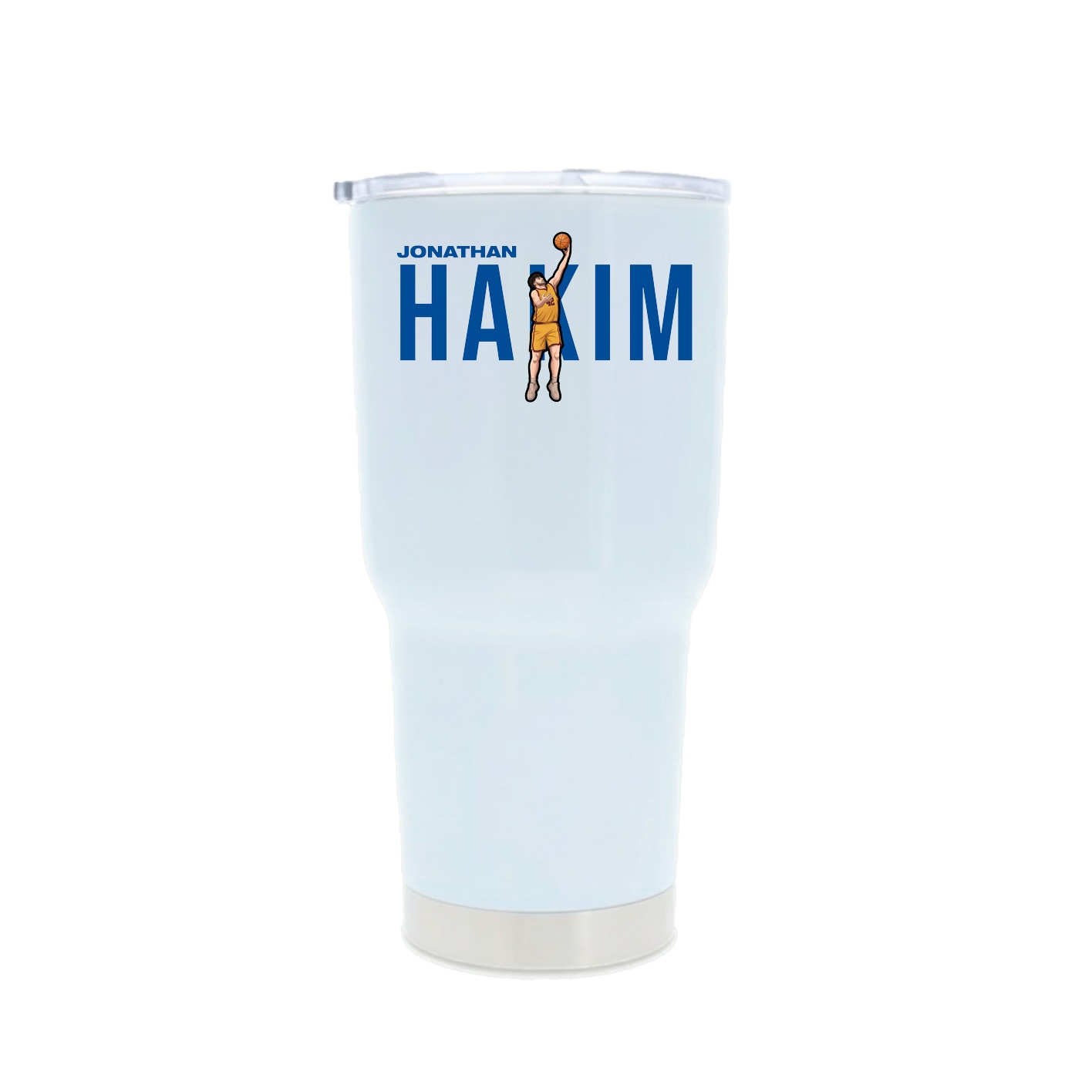 30oz Stainless Steel Tumbler — Player Name in White