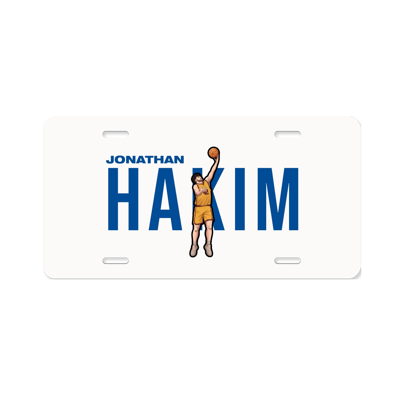 License Plate — Player Name in Classic
