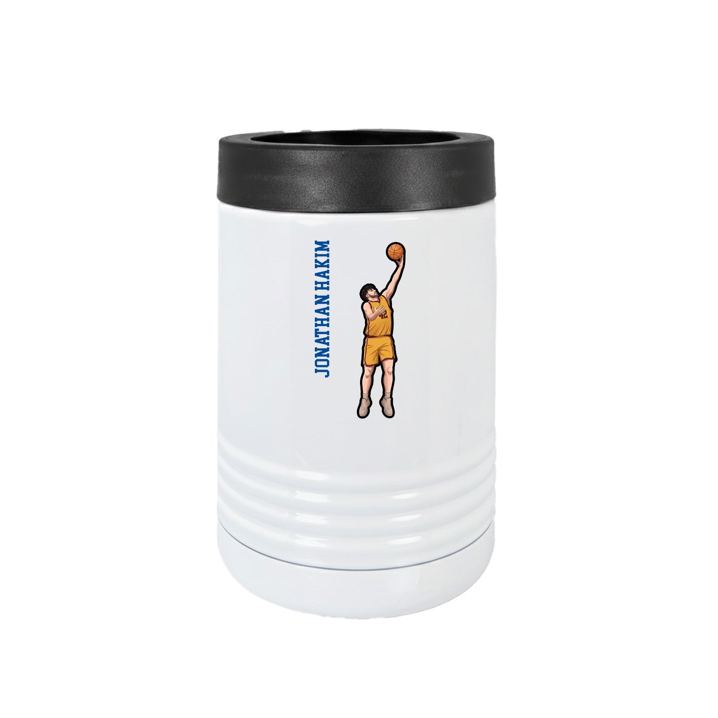 Beverage Holder — Name Vertical in White