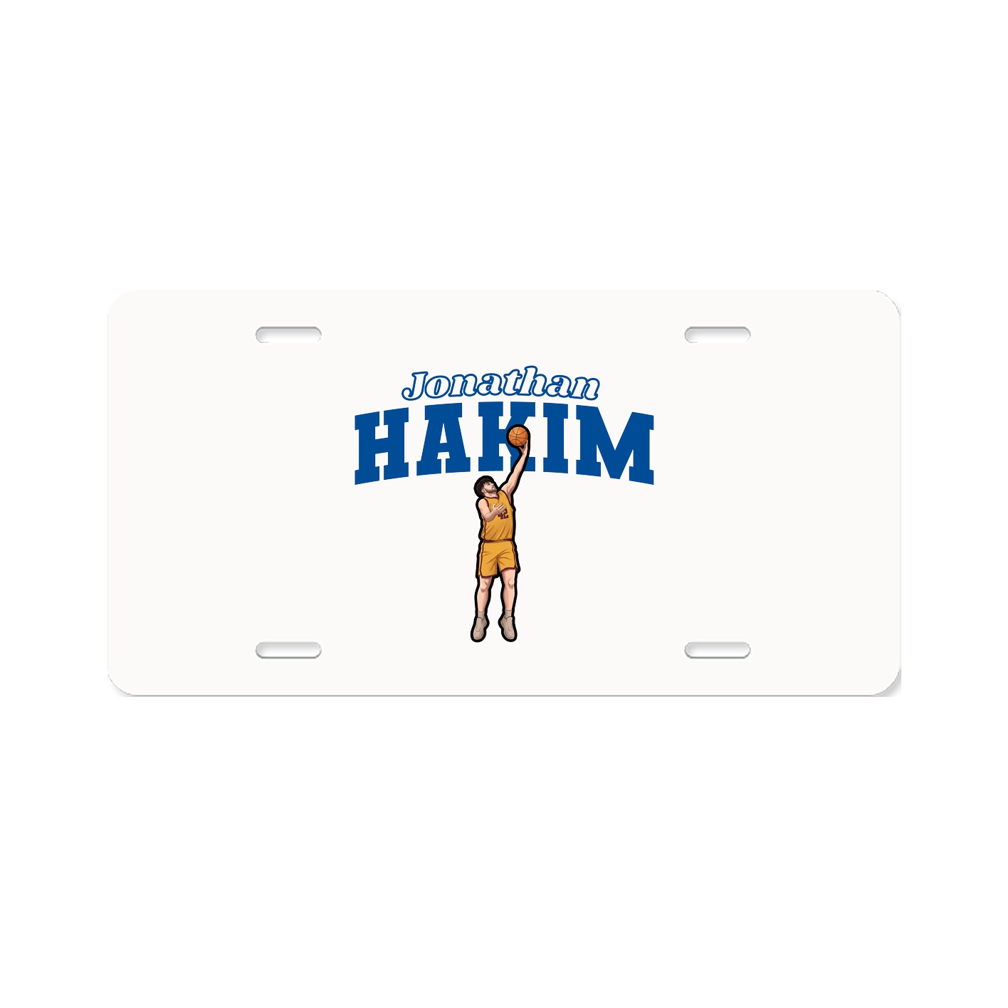 License Plate — Name Arch in Classic