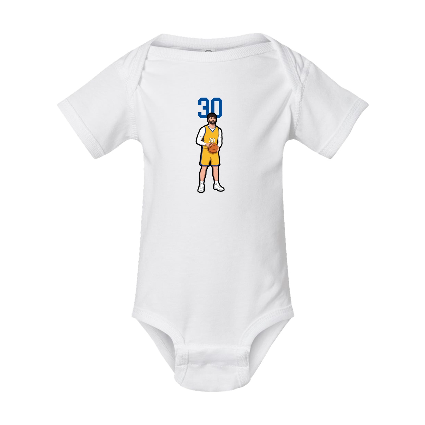 Baby Onesie — Number Top in White