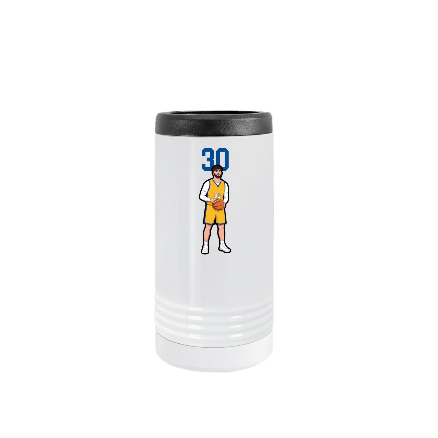Slim Beverage Holder — Number Top in White