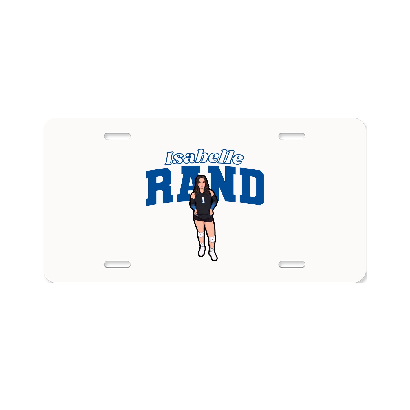 License Plate — Name Arch in Classic