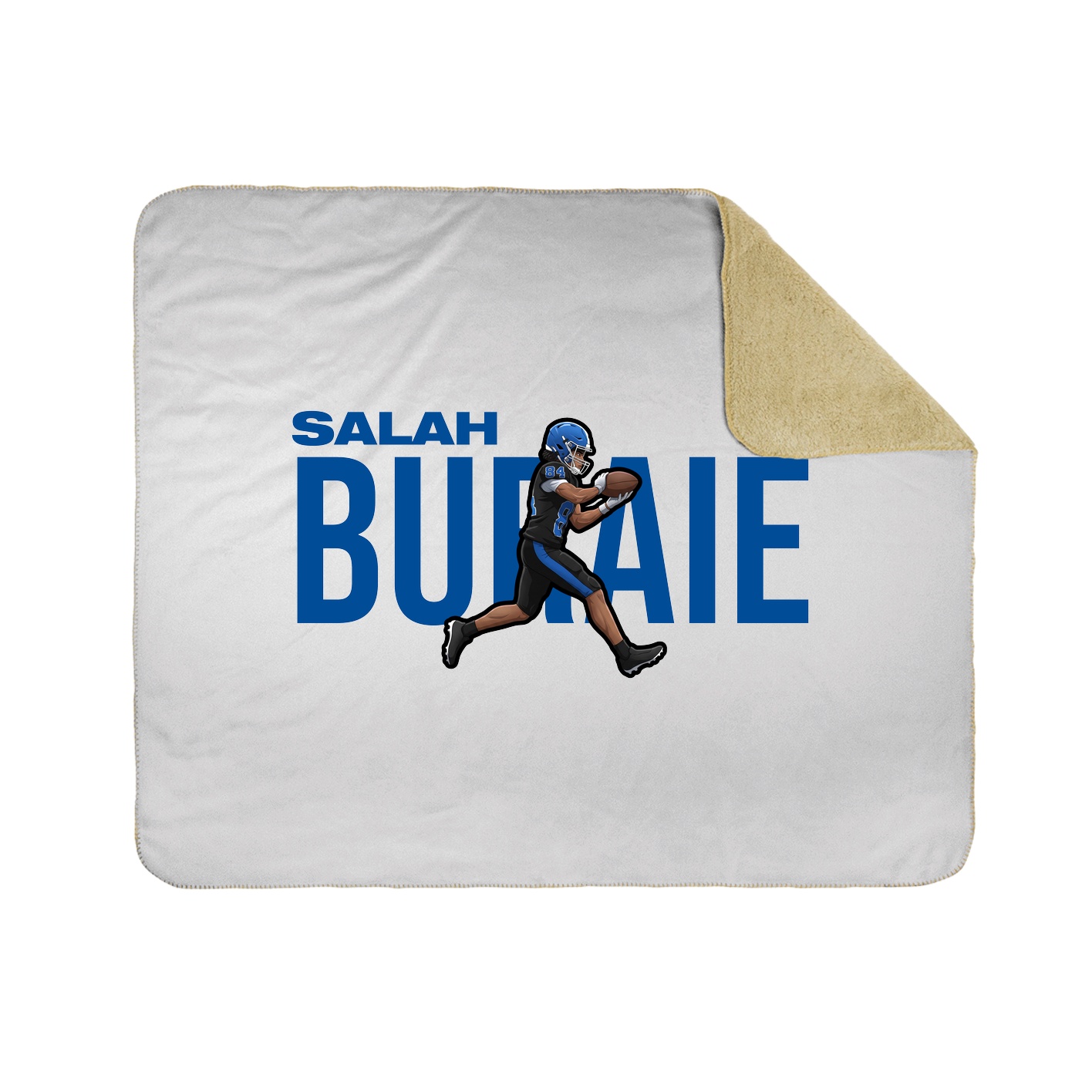 Throw Blanket — Player Name in White