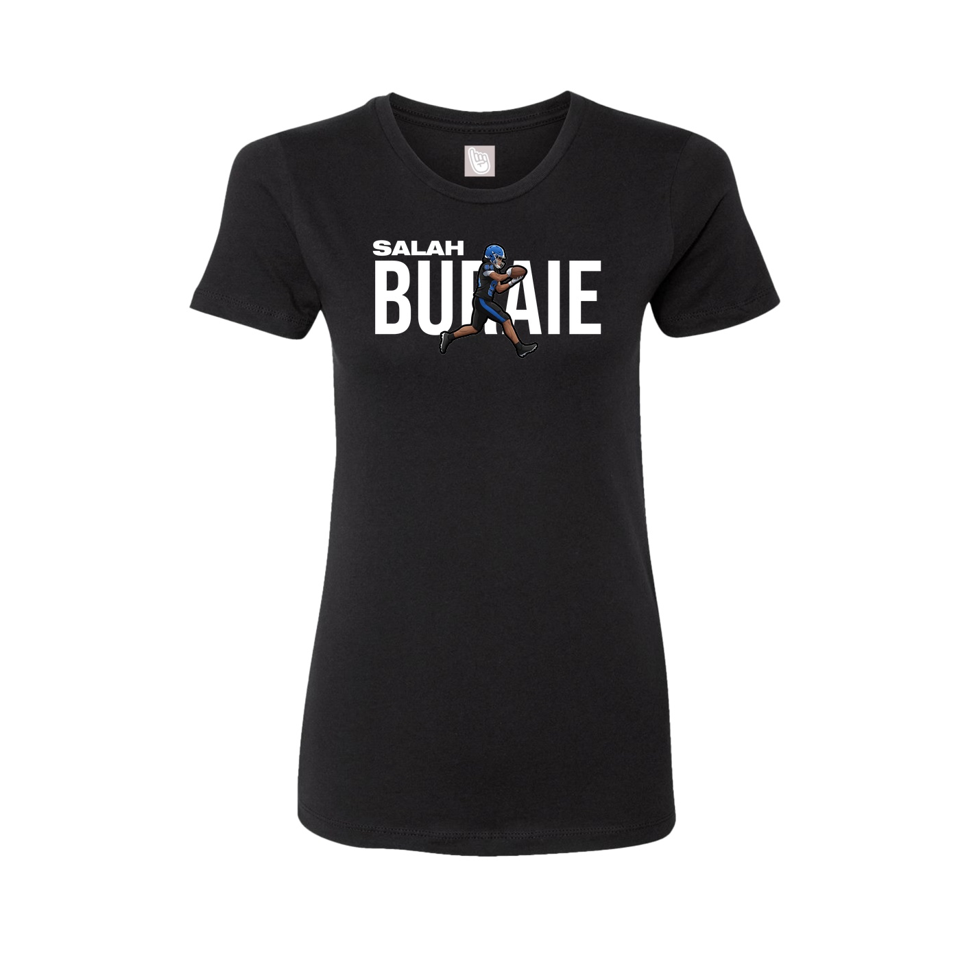 Fitted Women's Tee — Player Name in Black
