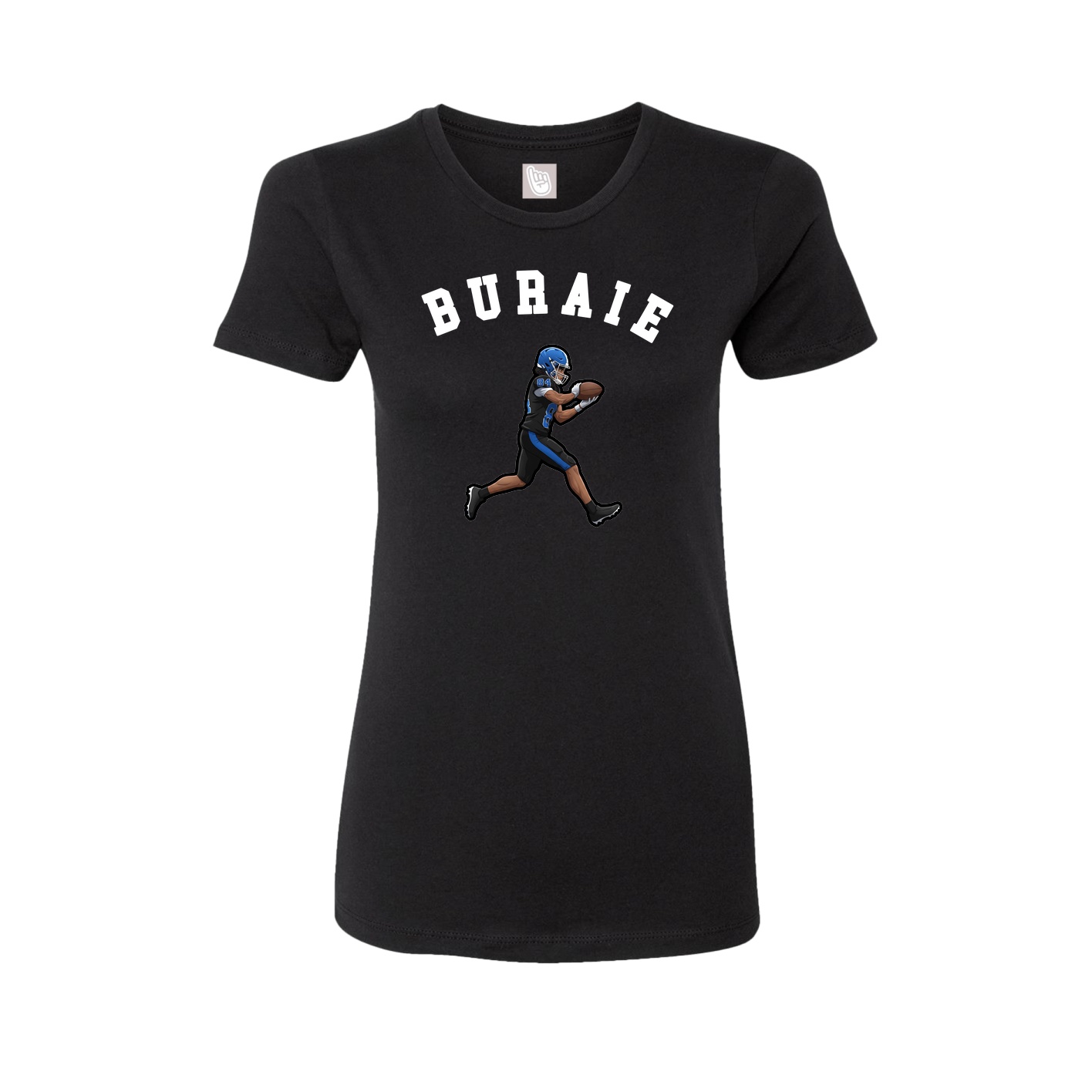 Fitted Women's Tee — Shirsey Arch in Black