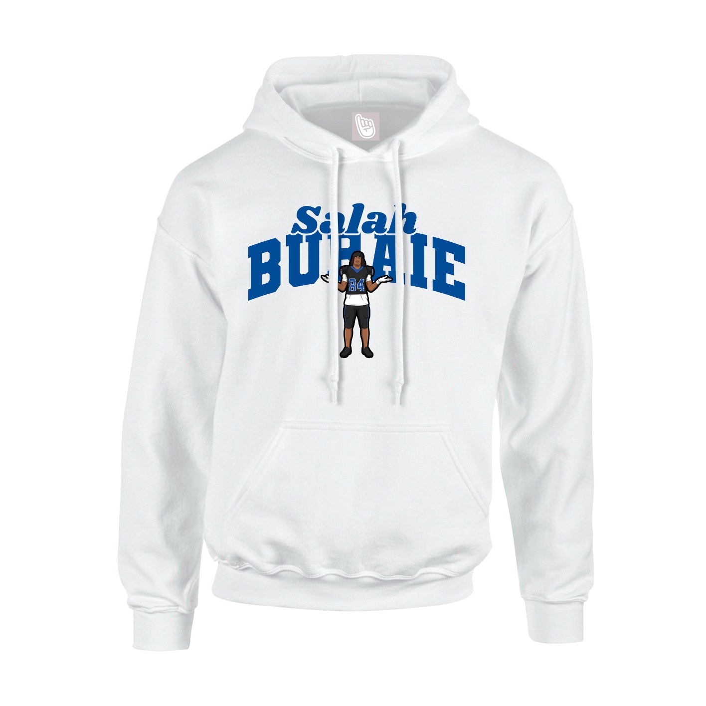 Youth Hoodie — Signature Arch in White