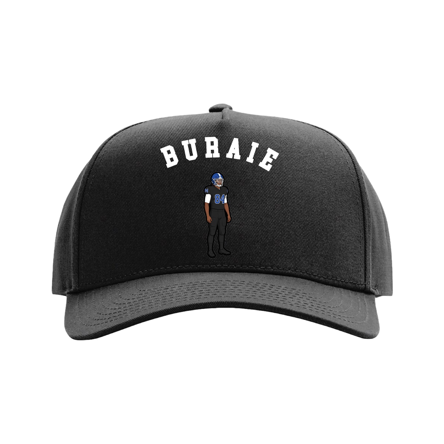Full Fabric Five-Panel Champ Cap — Shirsey Arch in Black