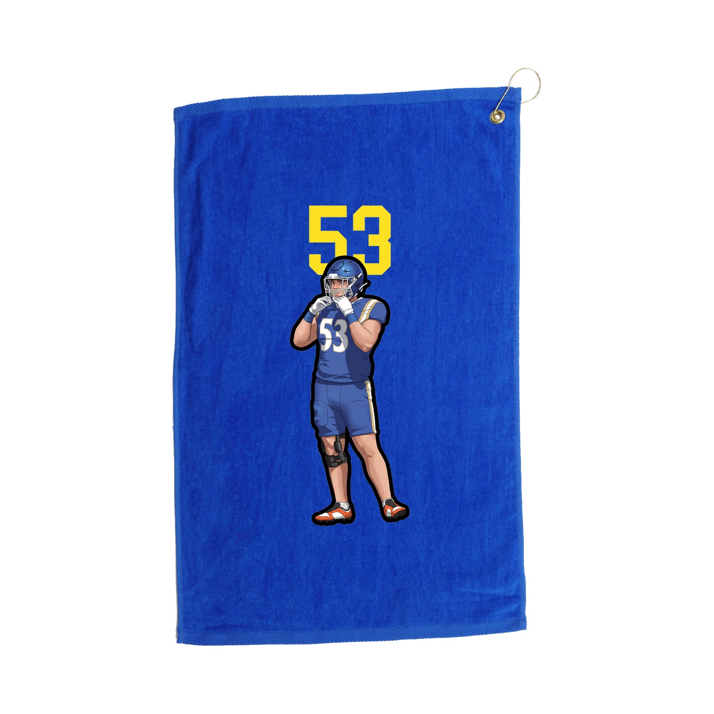 Golf Towel — Number Top in Royal