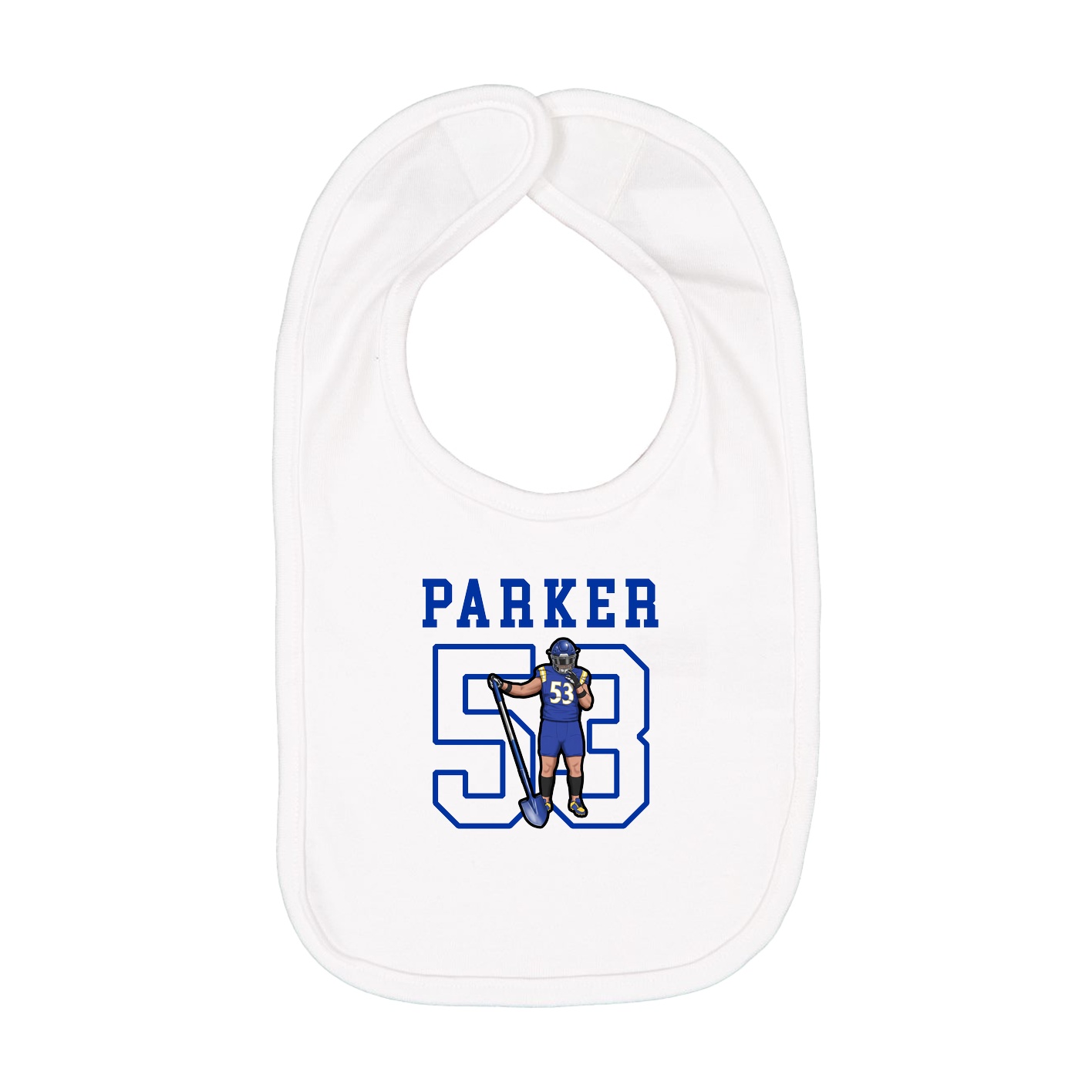 Infant Bib — Shirsey in White