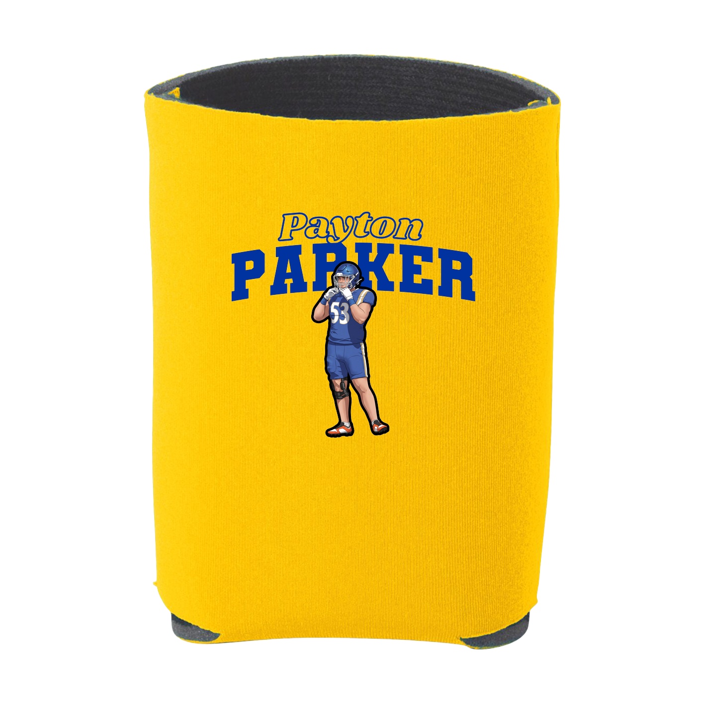Can Holder — Name Arch in Yellow