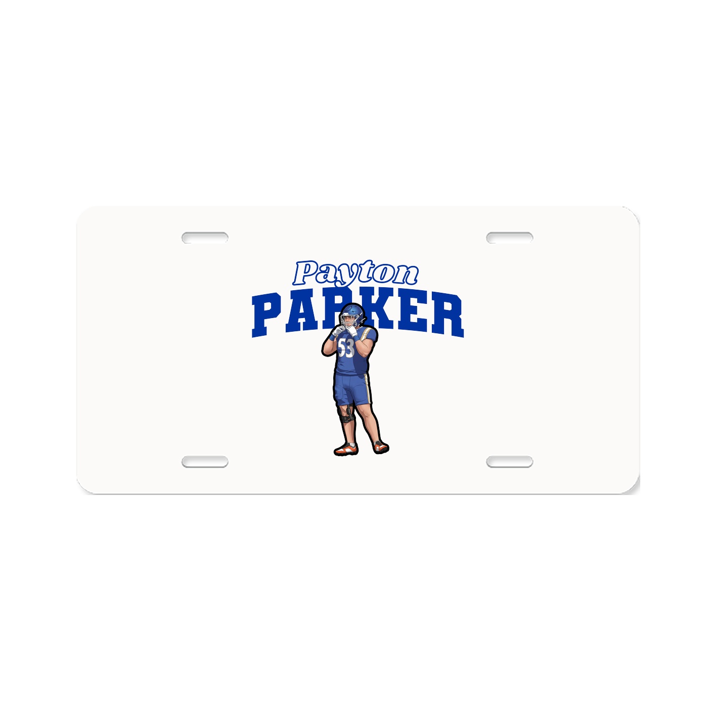 License Plate — Name Arch in Classic