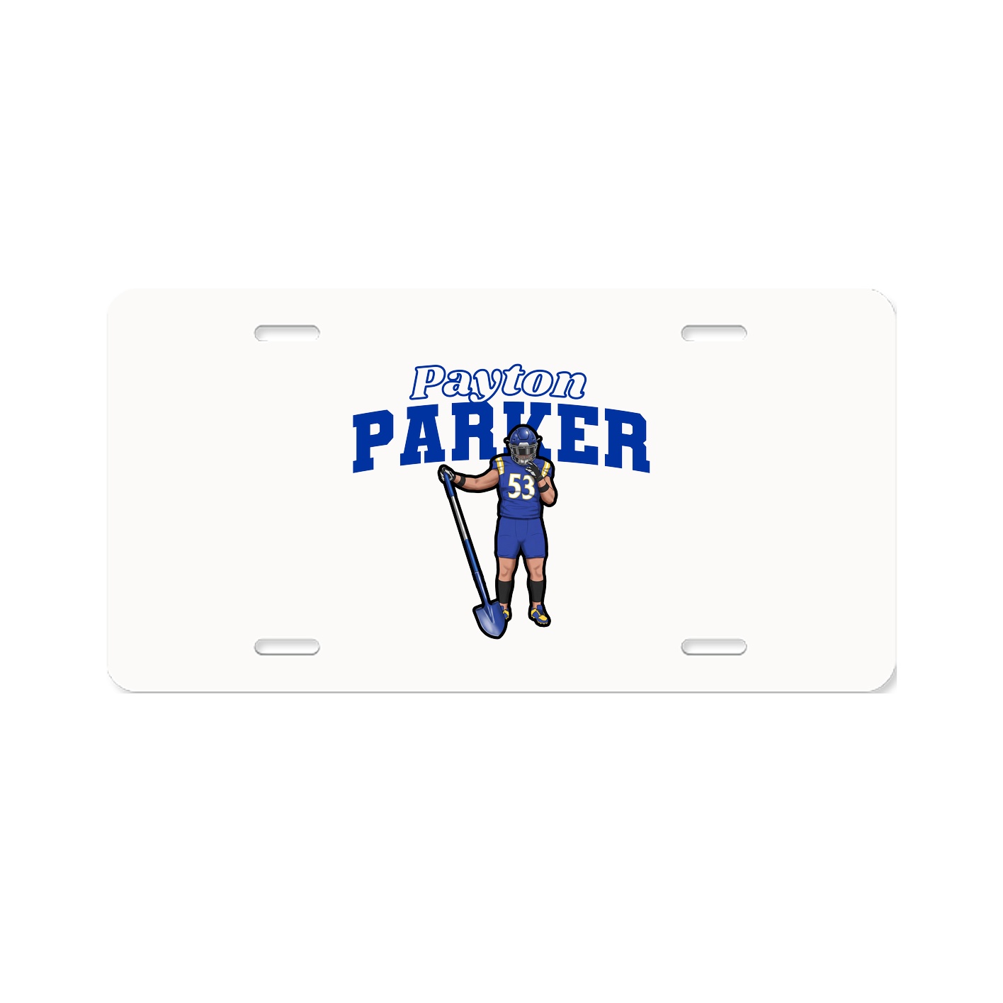 License Plate — Name Arch in Classic
