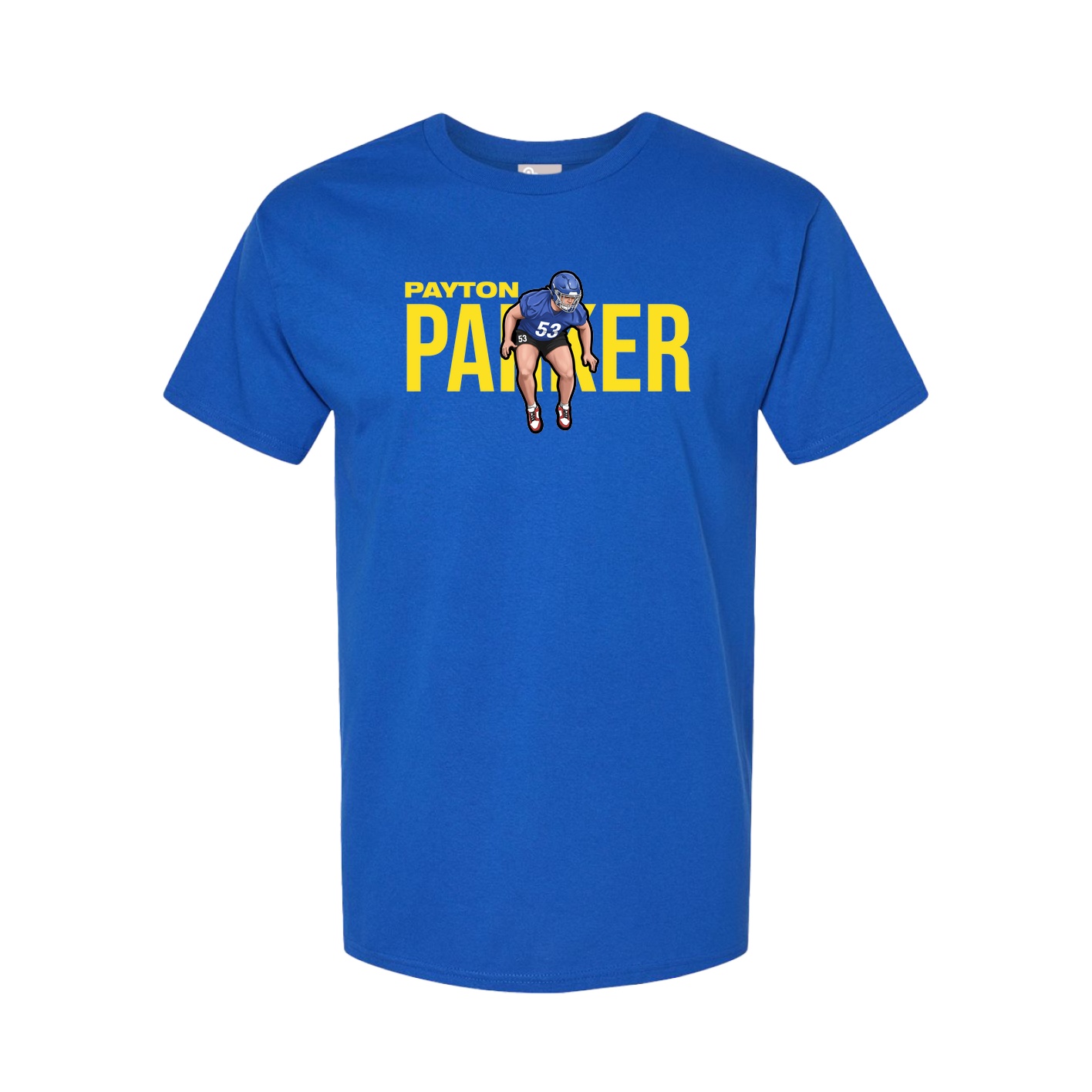 Youth Tee — Player Name in Royal