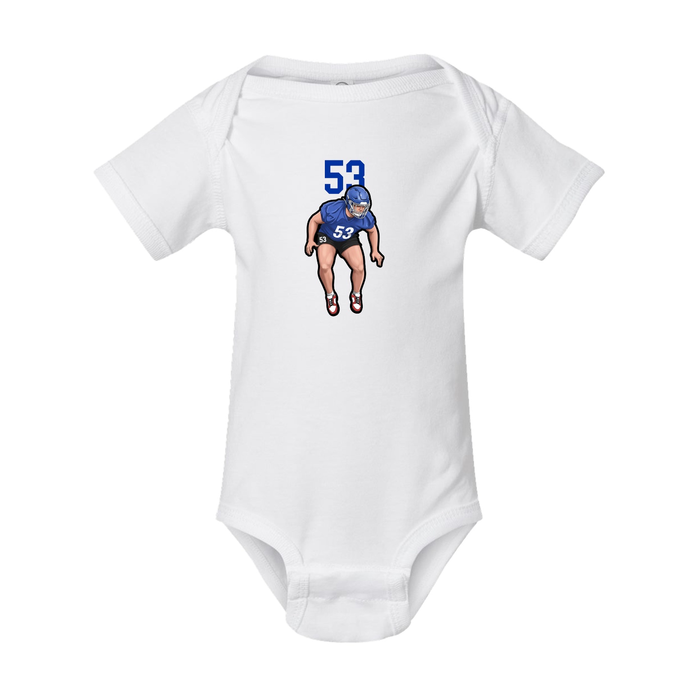 Baby Onesie — Number Top in White