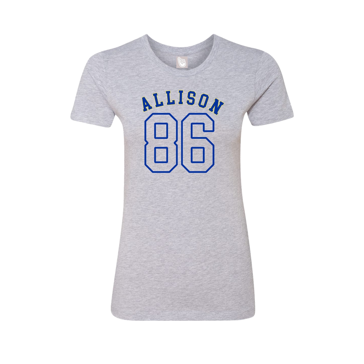 Fitted Women's Tee — Shirsey Arch in Grey