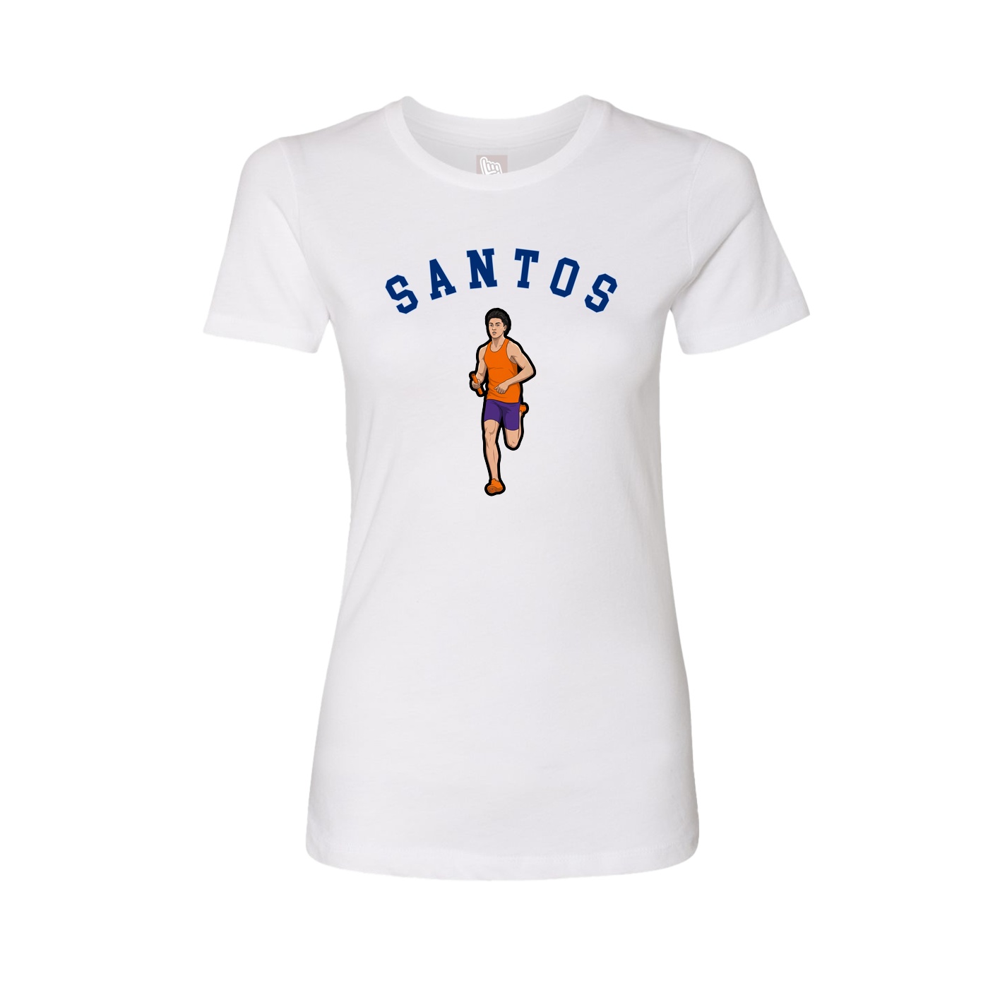 Fitted Women's Tee — Shirsey Arch in White