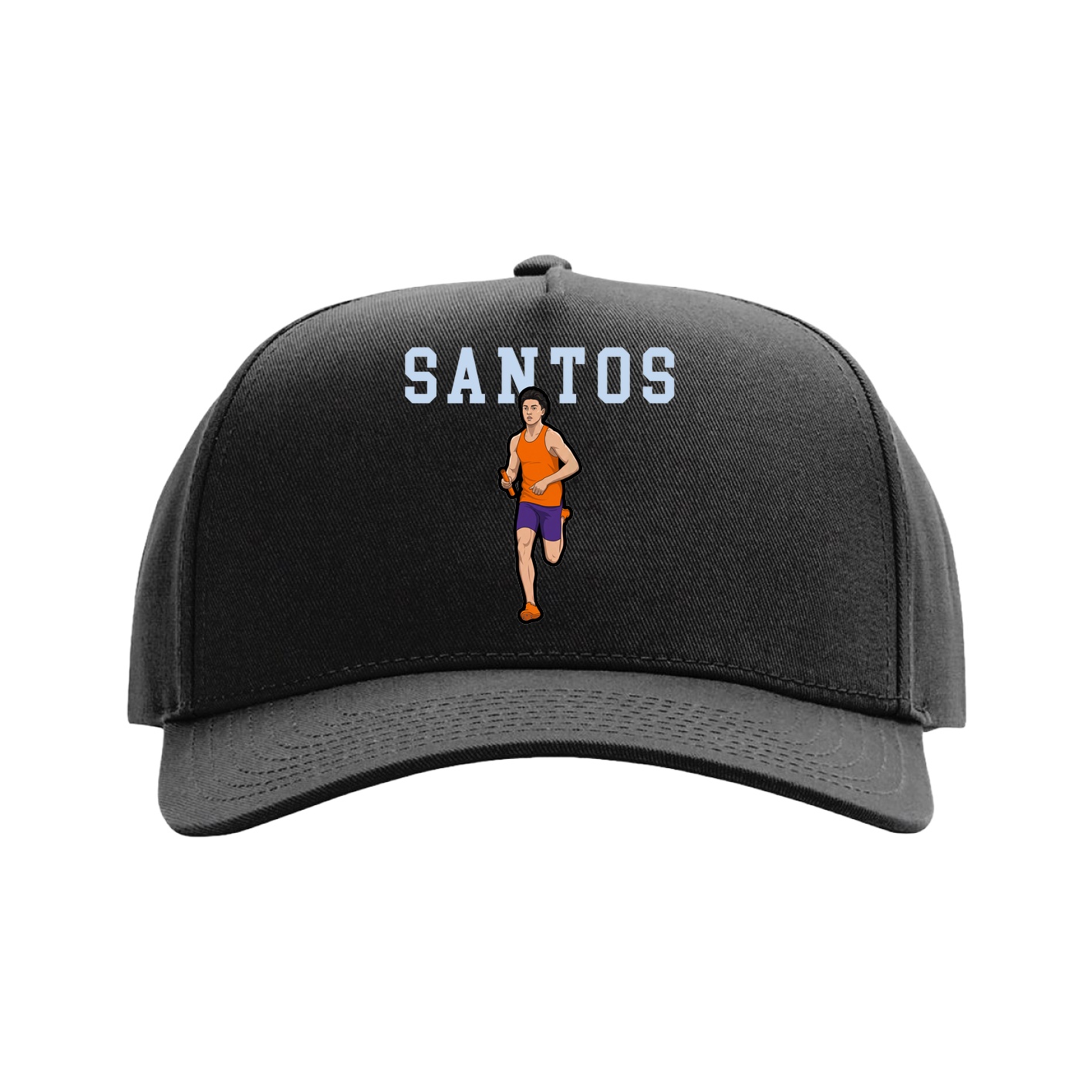 Full Fabric Five-Panel Champ Cap — Shirsey in Black